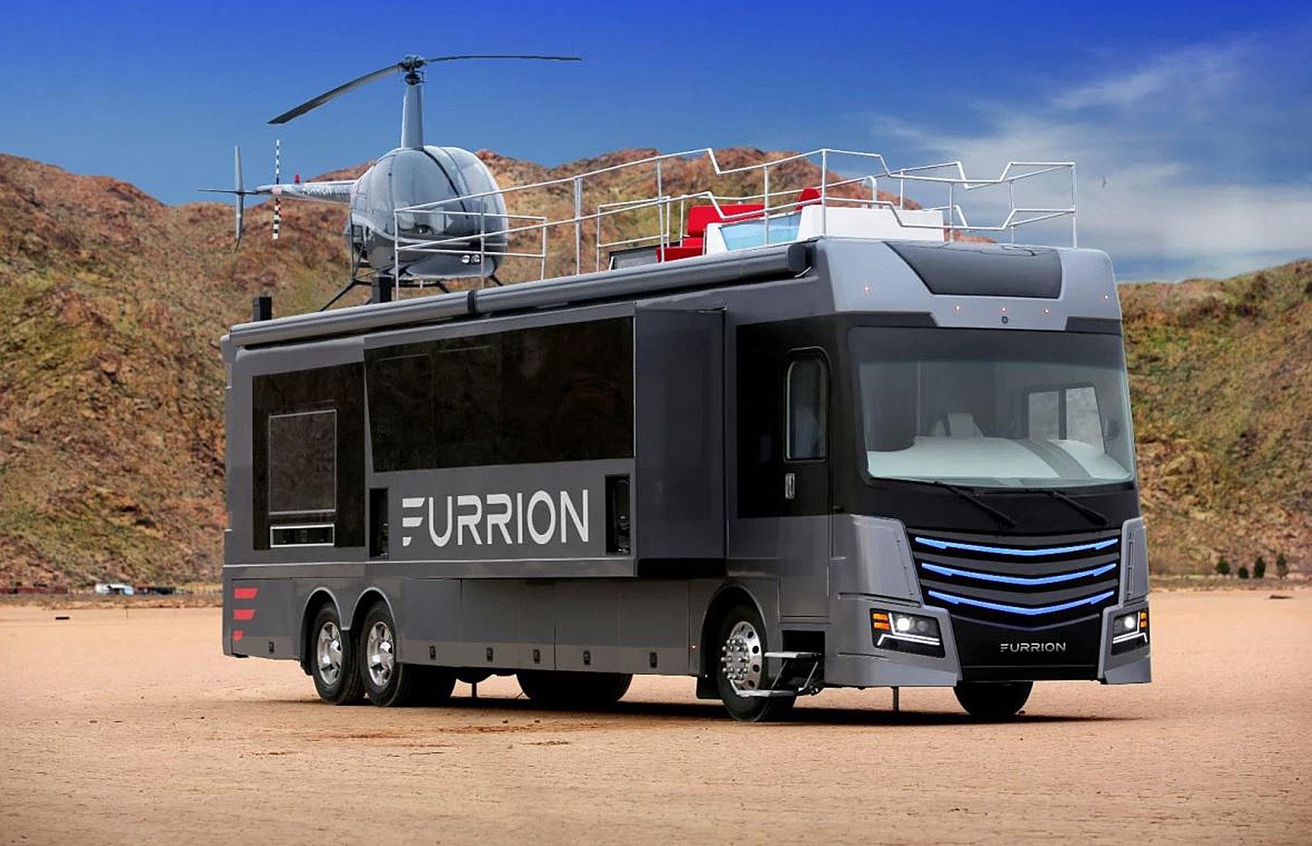 <p>The <a href="https://furrion.com/pages/design">Furrion Elysium</a> might be a concept vehicle, but its magnificent design truly redefines the luxury mobile lifestyle. Thanks to its decadent fixtures, this glamorous RV is worth a staggering $2.5 million. For this hefty sum, the <a href="https://www.loveproperty.com/gallerylist/80481/8-fly-in-homes-for-sale-where-you-can-park-your-plane">plush fly-in home </a>comes with a private rooftop helipad, a helicopter and a hot tub.</p>