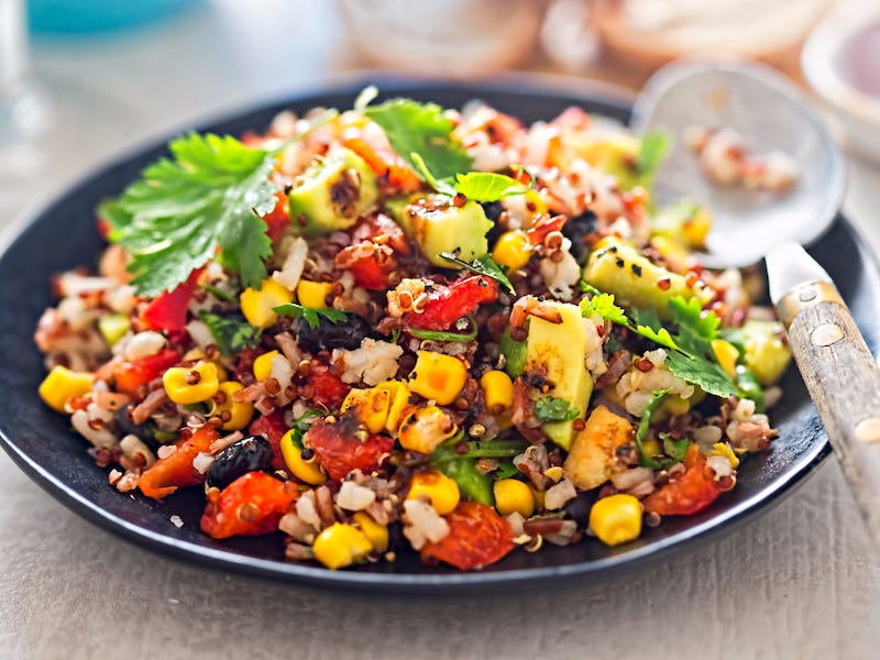 <p>"This gluten-free seed is a delicious and healthy alternative to rice or pasta," Gulbin told Insider.</p><p>A serving contains approximately <a href="https://www.healthline.com/nutrition/11-proven-benefits-of-quinoa#TOC_TITLE_HDR_2">8 grams </a>of protein and 5 grams of gut-friendly fiber.</p>