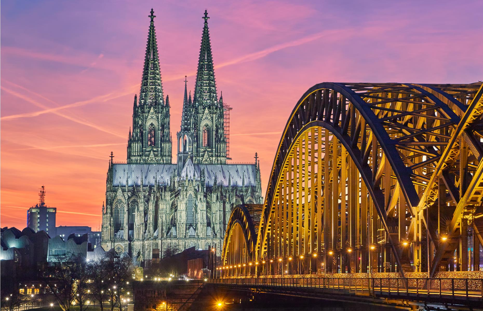 <p>It took successive armies of builders more than 600 years to complete this Gothic masterpiece, which is the most recognizable and iconic landmark of the city by the Rhine. Construction of <a href="https://whc.unesco.org/en/list/292/">Cologne Cathedral</a> began in 1248 and, though it wasn’t completed until 1880, the final result was remarkably faithful to the original medieval plans. The grandeur of the five-sided basilica is equaled only by the contents, which includes statues, stained-glass windows and a shrine to the Three Wise Men.</p>