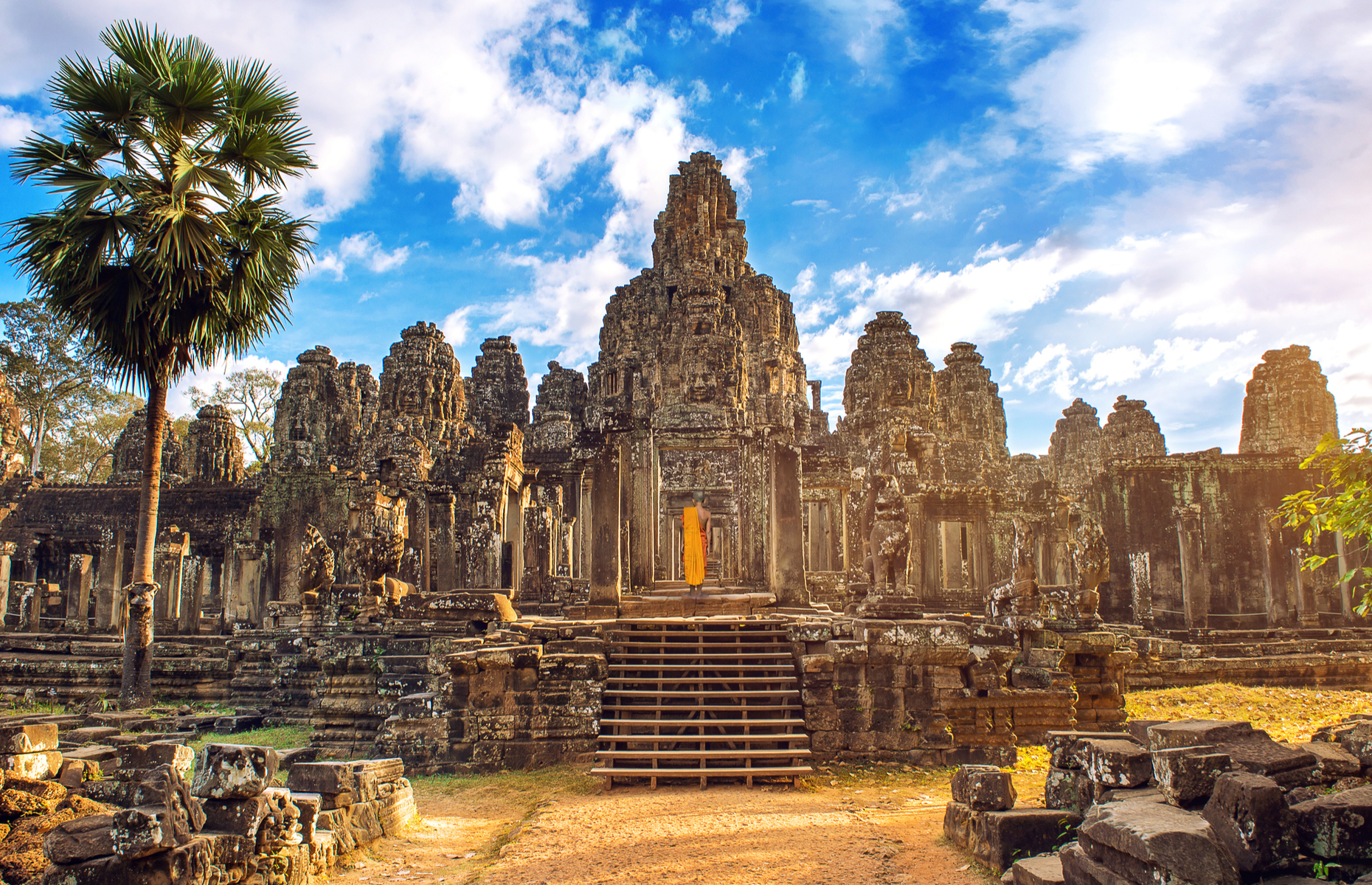 <p>In 2017, nearly <a href="https://www.phnompenhpost.com/business/ticket-revenue-angkor-wat-jumps-72-percent-after-price-hike" rel="noreferrer noopener">2.5 million visitors</a> descended on this magnificent 12th-century Khmer temple complex, a 12 per cent increase compared to the previous year. This massive influx of tourists has led to the growth of the surrounding urban area, which drains water from the soil and weakens the structure of these historic monuments. The Cambodian government stepped in, doubling the price of admission to the complex and limiting the number of visitors who can be on-site at any given time. Too little, too late?</p>