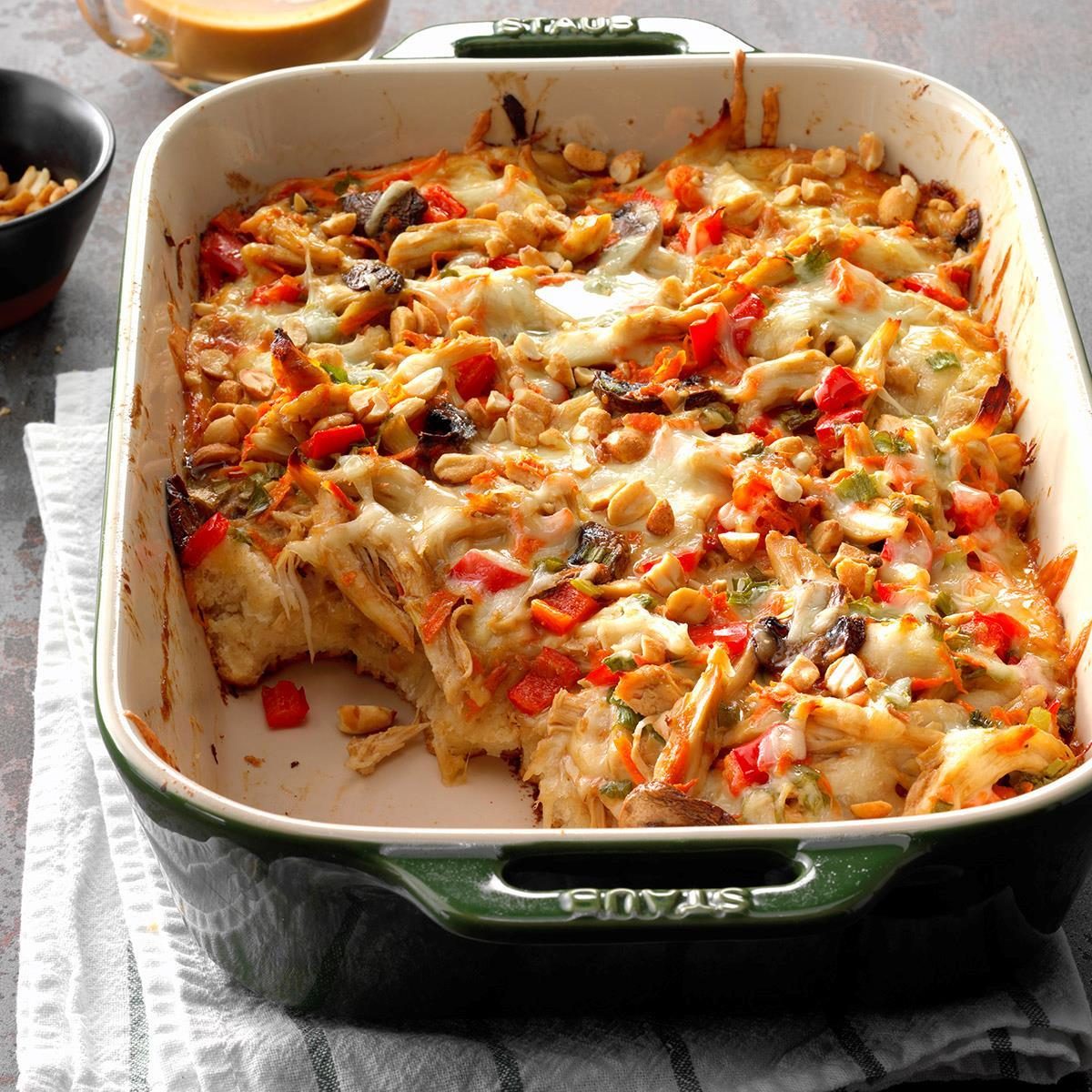 <p>This pasta is a must-try smoked sausage recipe. It just tastes so good when it’s hot and bubbly from the oven. The cheddar french-fried onions lend a cheesy, crunchy touch. —Margaret Wilson, Sun City, California</p> <div class="listicle-page__buttons"> <div class="listicle-page__cta-button"><a href='https://www.tasteofhome.com/recipes/penne-and-smoked-sausage/'>Get Recipe</a></div> </div>