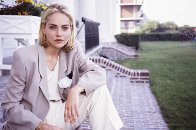 Slide 3 of 30: Sharon Stone became the ultimate '90s beauty symbol after her leading role in the erotic thriller 'Basic Instinct.' It also got her a Golden Globe!