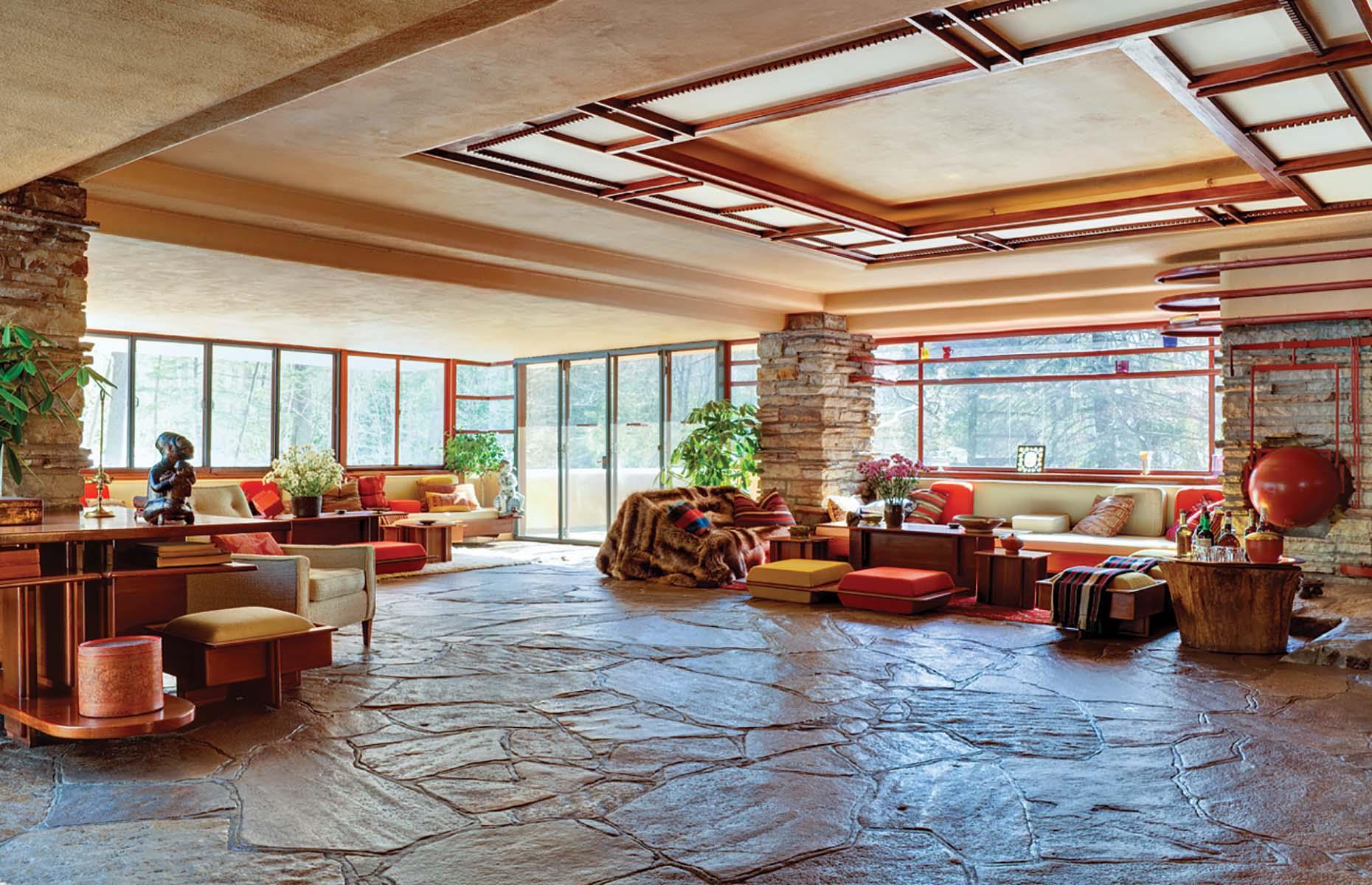 <p>The stunning house is often regarded as Wright's most accomplished design and it's included in Smithsonian's Life List of 28 Places to See Before You Die. Both guided and self-guided tours are available, however, <a href="https://fallingwater.org/experience-fallingwater/">currently they only focus on the exterior and the grounds</a>. All visitors are required to wear a face covering and follow other safety measures. </p>