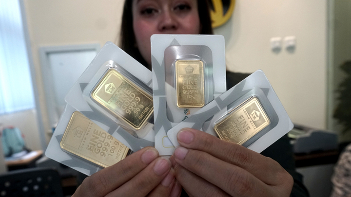harga emas turun rp 5.000 jadi rp 1.313.000 per gram