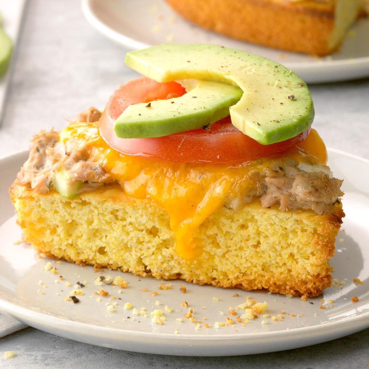 <p>Try our rendition of an open-faced tuna melt. Serve it on cornbread for a quick lunch or dinner. —<i>Taste of Home</i> Test Kitchen</p> <div class="listicle-page__buttons"> <div class="listicle-page__cta-button"><a href='https://www.tasteofhome.com/recipes/tuna-melt-on-cornbread/'>Get Recipe</a></div> </div>