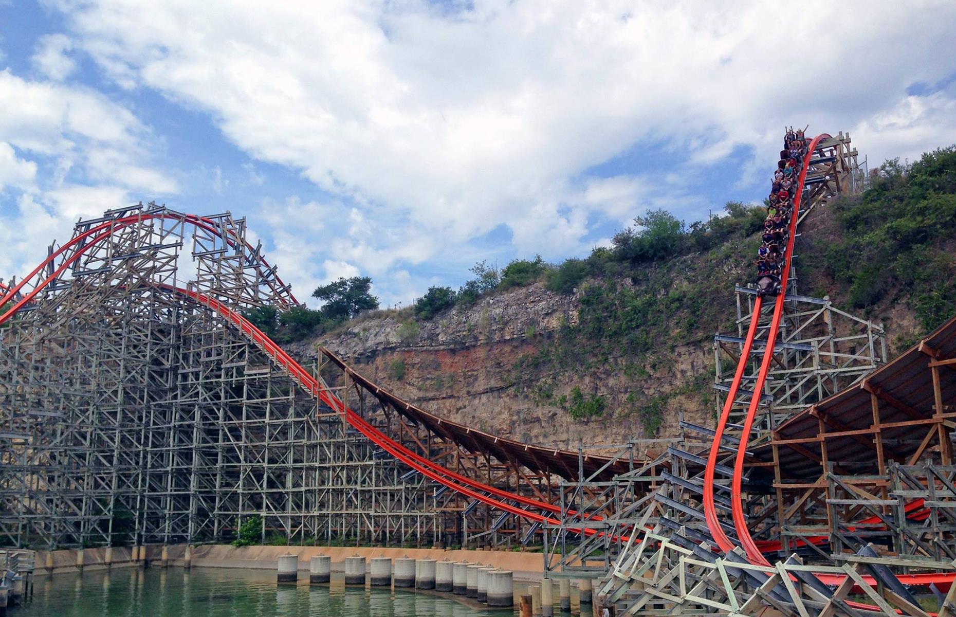 <p><a href="https://www.sixflags.com/fiestatexas">Six Flags Fiesta Texas'</a> wood-steel hybrid roller coaster is stomach-churningly good with a satisfying series of speed-filled twists and turns. It features a whopping 171-feet-tall (52m) drop which is taken at an 81-degree angle, four steep overbanked turns and an inverted barrel roll. And that’s all taken at fierce speeds of up to 70 miles per hour (112.6km/h).</p>  <p><strong><a href="https://www.loveexploring.com/gallerylist/85333/americas-most-jawdropping-roller-coasters-only-for-the-brave">Buckle up and take a look at more of America's most jaw-dropping roller coasters</a></strong></p>