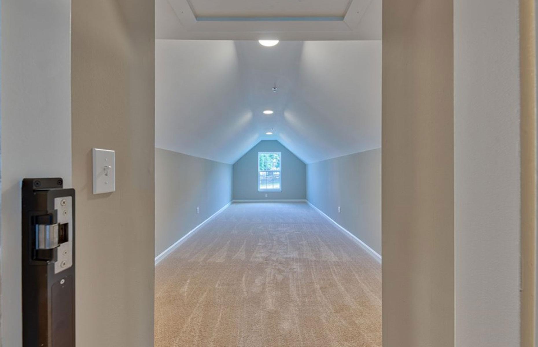 A nice touch from the developer, the hidden loft space is cleverly concealed behind a mirror, and would work brilliantly as a man cave, children's playroom or calming retreat in which to relax and unwind.