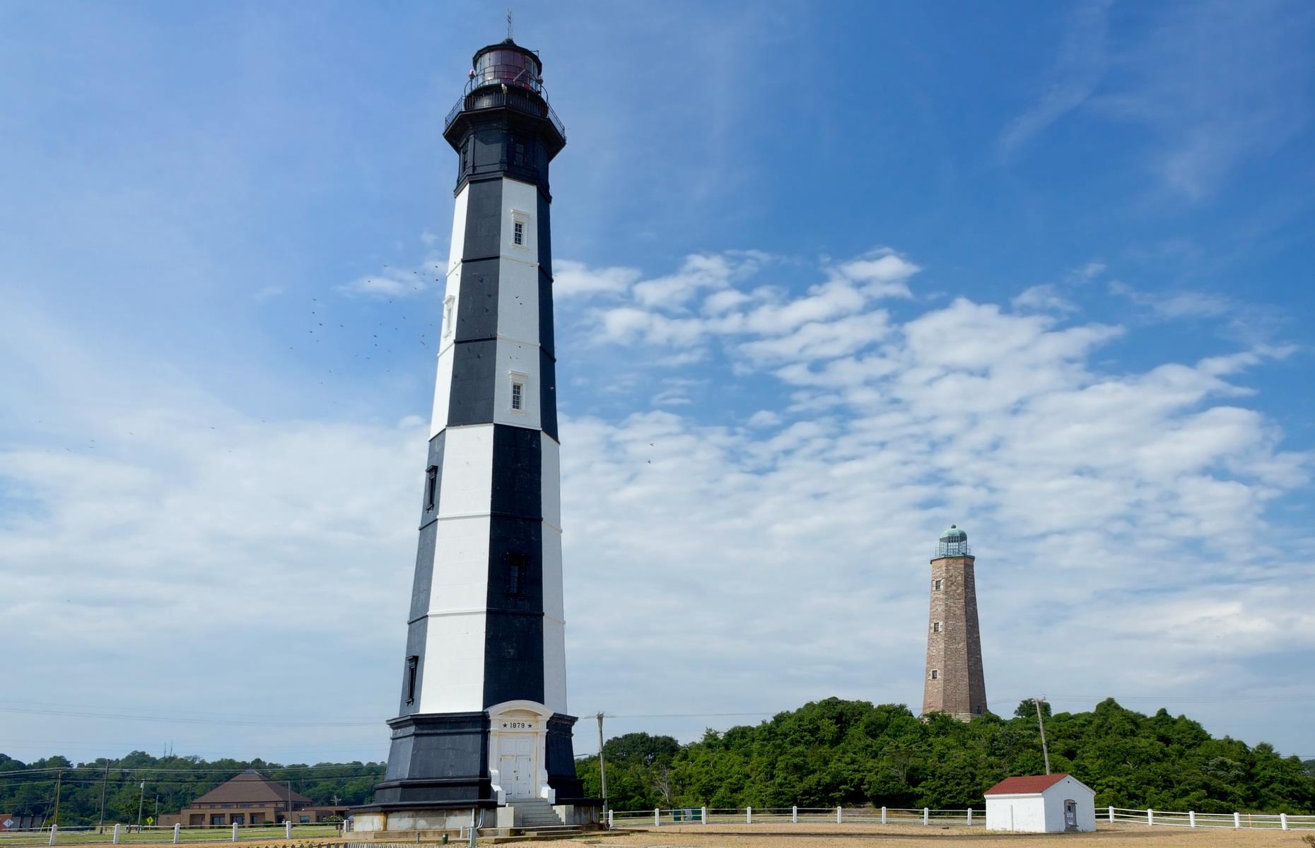 <p>You get two for one at Virginia Beach. The ‘Old’ Cape Henry Lighthouse, pictured right, opened in 1792, and was the first federally funded public construction project by the newly formed US Government. It's near the ‘First Landing’ site where English settlers arrived. The black-and-white ‘New’ Cape Henry Lighthouse was built in 1881 and stands just 350 feet (107m) away from the original.</p>