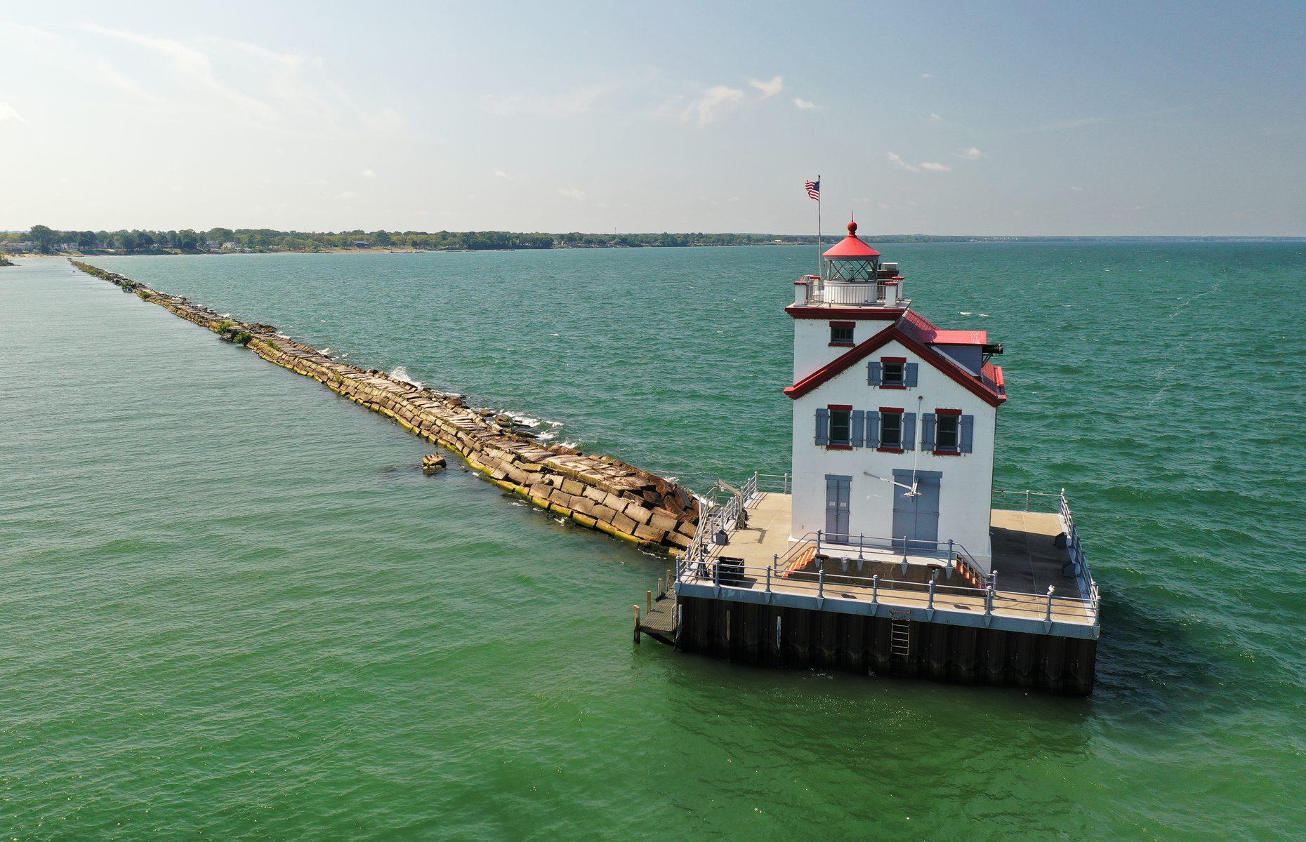 <p>Built in 1917 to guide shipping on Lake Erie, one of the US’ five Great Lakes, the picture-perfect Lorain lighthouse is no longer in operation – but it’s still much loved. The light's trustees and volunteers have ensured its legacy has not been forgotten by transforming it into a wonderful attraction, earning it the nickname “Jewel of the Port”. Sunset dinners and tours are still running during <a href="https://lorainlighthouse.com/upcomingevents/">the summer season</a> with COVID restrictions in place. </p>