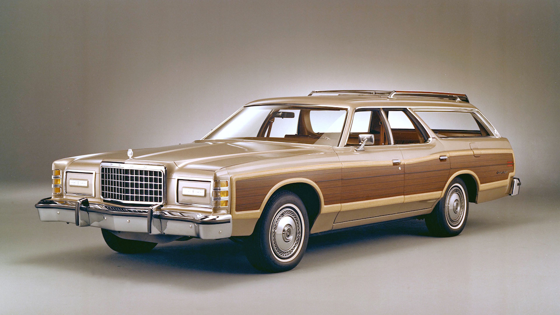 <p>Nothing says ‘premium’ like slapping simulated woodgrain to the side of a station wagon. But from 1951 to 1991, Ford’s full-size estate would feature imitation timber trim. The 1978 Country Squire would become a final flourish for outlandish size, as the following year would see a smaller seventh-generation car.</p> <p>But in 1978, tipping the scales at some 4,881 lb meant even the largest engine option of the 7.5-liter (460-cubic inch) V8 could only push the Squire to a maximum of 111mph. Still, at least you wouldn’t have to worry about varnishing that wood.</p>