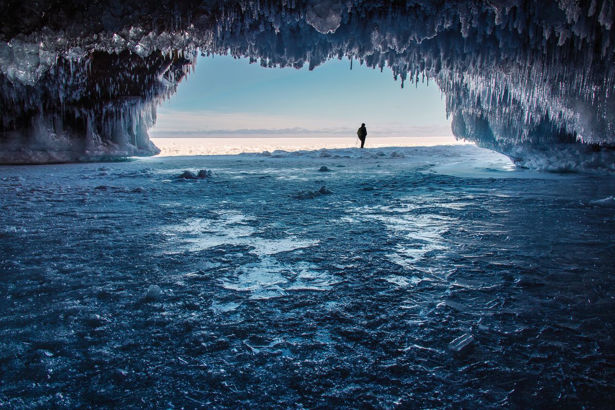 <p>Who knew these fantastical ice caves could be found right in Wisconsin's Apostle Islands? Although the ice doesn't grow strong enough for sightseers to hike out to them every year (this year, for example, hiking is prohibited), the formations that do grow during the coldest years are impressive. Make a trip out to the <a href="https://www.nps.gov/apis/mainland-caves-winter.htm">Mainland Unit of the Apostle Islands National Lakeshore</a> after an especially chilly winter.</p>