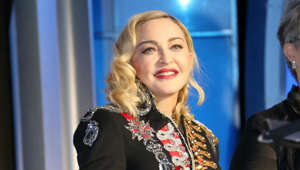 Madonna looking at the camera