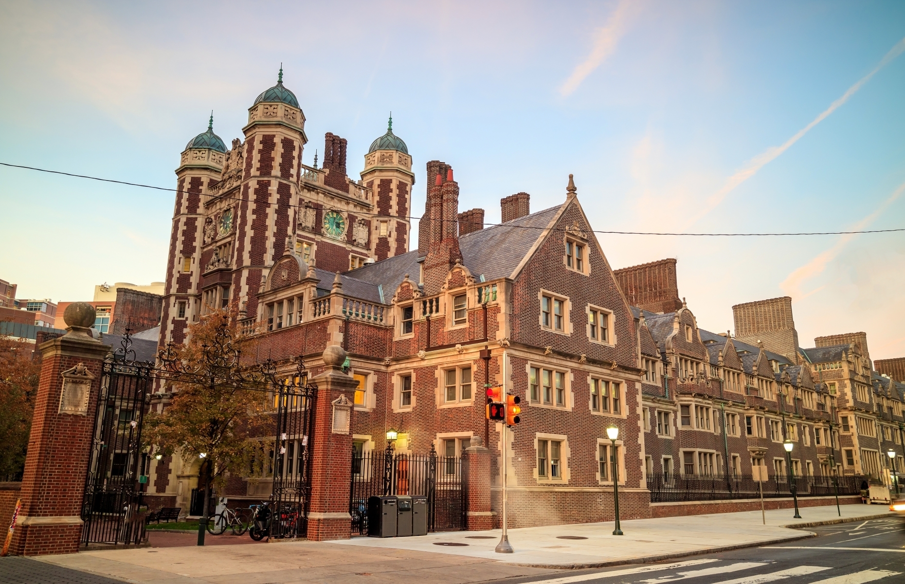 <p><a href="https://www.upenn.edu/" rel="noreferrer noopener">University of Pennsylvania</a> is another Ivy League school known for its spectacular architecture, with wide-open quads bordered by looming Gothic towers and stone archways.</p>