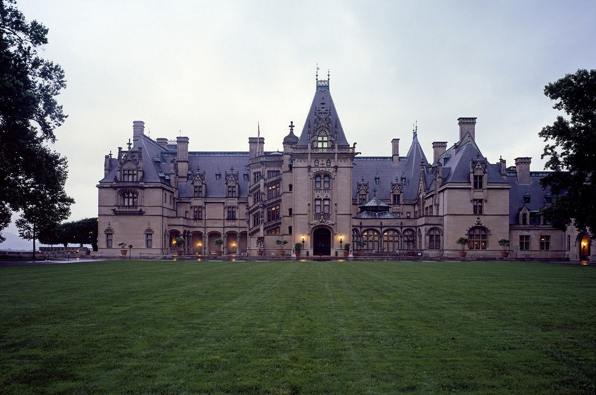 <p>The stately 250-room <a href="http://www.biltmore.com">Biltmore Mansion</a> in Asheville, North Carolina was built by George Vanderbilt as a country home in 1889 after he fell in love with the Blue Ridge Mountains. Today, visitors can tour the impressive main building as well as its gardens and winery. </p>