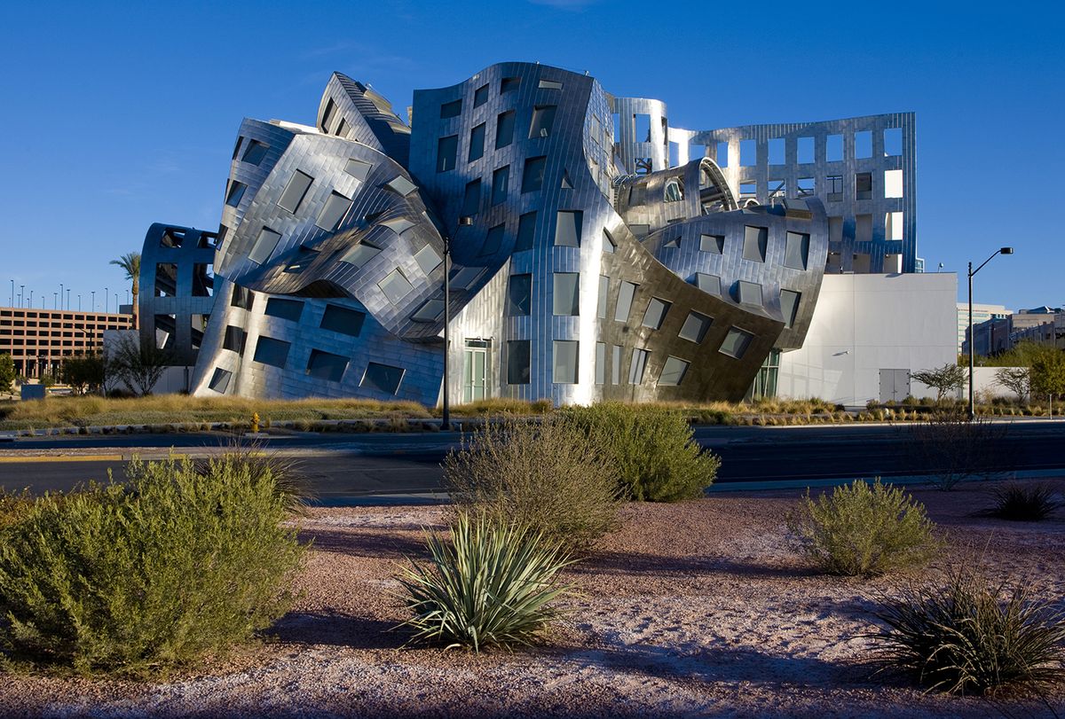 <p>The funky look of the sprawling <a href="https://my.clevelandclinic.org/departments/neurological/depts/brain-health">Lou Ruvo Center for Brain Health</a> in Las Vegas, Nevada was designed by iconic architect Frank Gehry. </p>