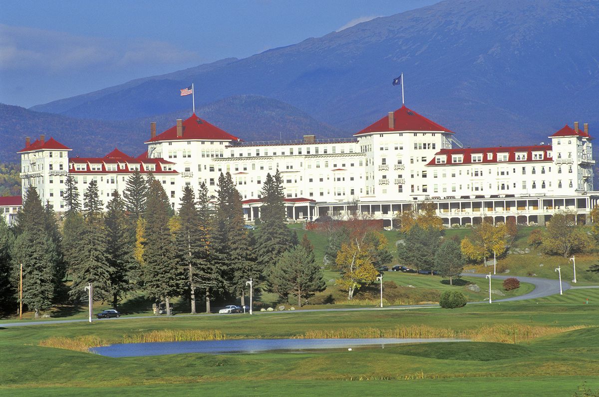 <p>The <a href="https://www.omnihotels.com/hotels/bretton-woods-mount-washington/property-details/history">Mount Washington Hotel</a> in Bretton Woods, New Hampshire is so massive it has its own post office! When it opened in 1902, it was the most luxurious and over-the-top <a href="https://www.curbed.com/2014/3/26/10126270/the-extraordinary-history-of-a-new-hampshire-grand-hotel">grand hotel in the White Mountains</a>. The Y-shaped building was designated a National Historic Landmark in 1986.</p>