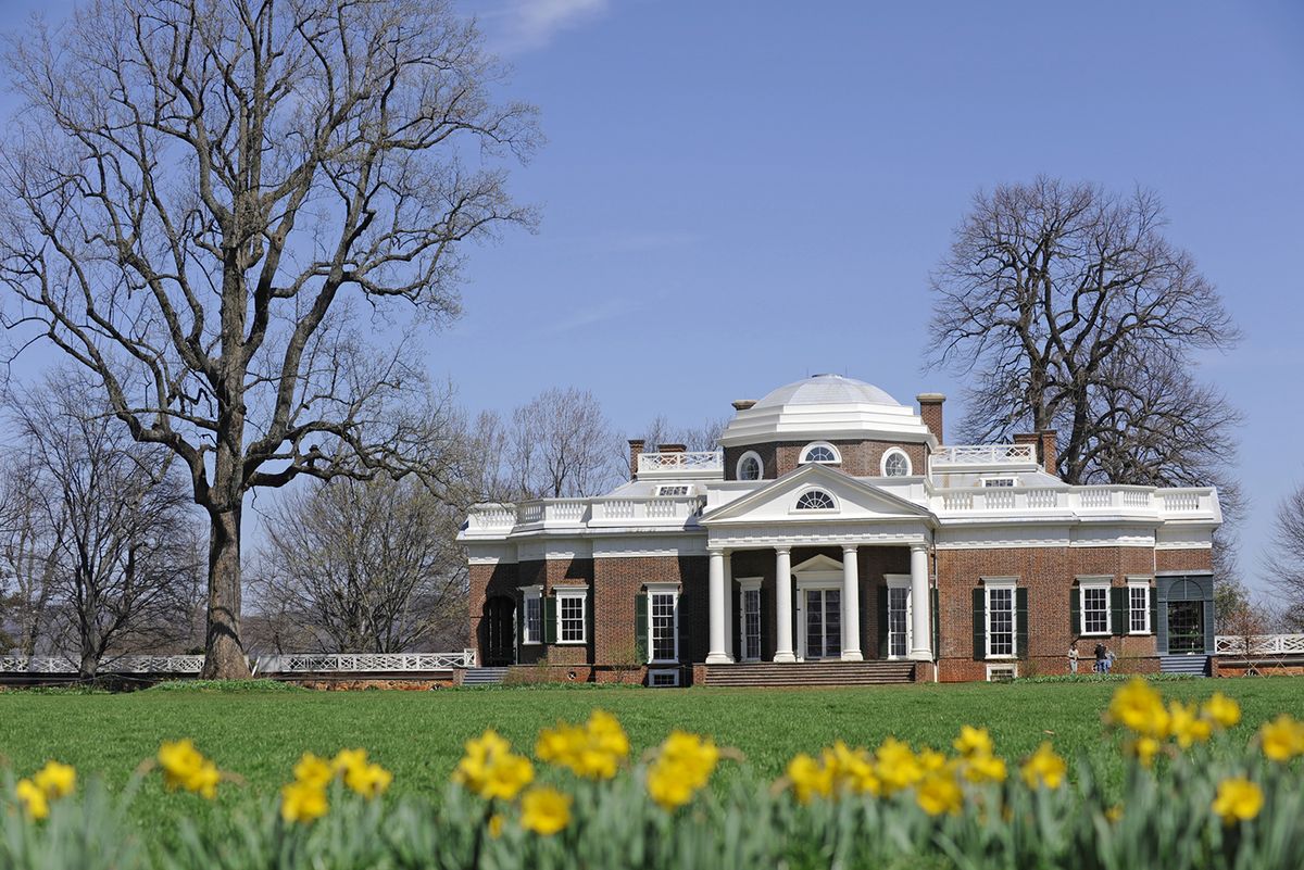 <p>Built in 1772, <a href="https://home.monticello.org">Monticello</a> in Charlottesville, Virginia was once the home of Thomas Jefferson. In 2017, <a href="https://www.countryliving.com/life/news/a43800/sally-hemings-slave-quarters-monticello/">archeologists uncovered the living quarters of Sally Hemings</a>, an enslaved woman who historians believe gave birth to as many as six of Jefferson's children. The room was just 14 feet and 8 inches wide by 13 feet long. </p>