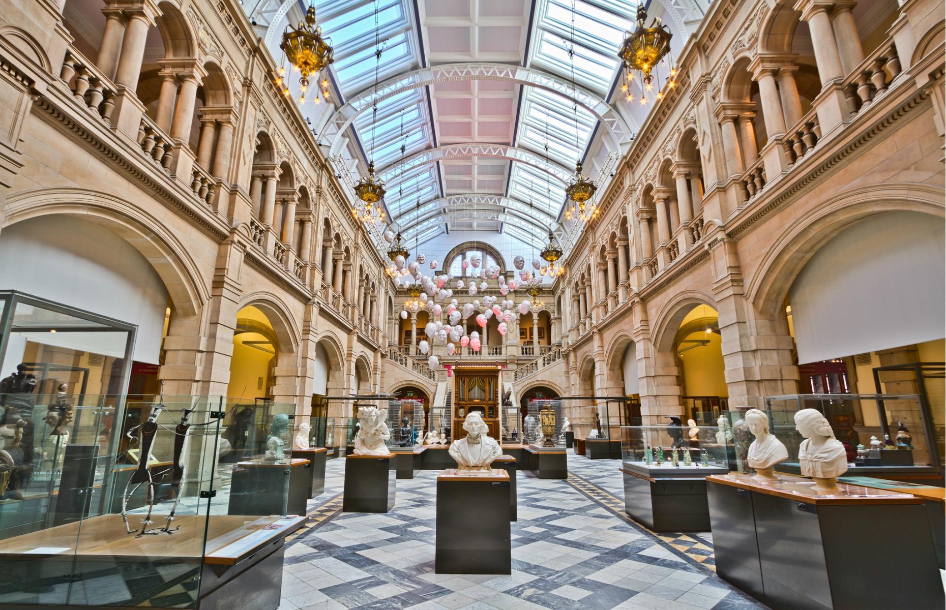 <p>One of Scotland’s most popular free attractions, the Kelvingrove Art Gallery and Museum has been a firm favourite in <a href="https://www.loveexploring.com/news/71971/what-to-so-in-glasgow-scotland">Glasgow</a> since it opened in 1901. Inside its stunning Spanish Baroque building is one of the greatest art collections in Europe spanning thousands of years. Highlights from the collection include Rembrandt’s ‘Man in Armour’ and ‘Christ the Adulteress’ by Titian along with work by Salvador Dalí and Vincent van Gogh. </p>