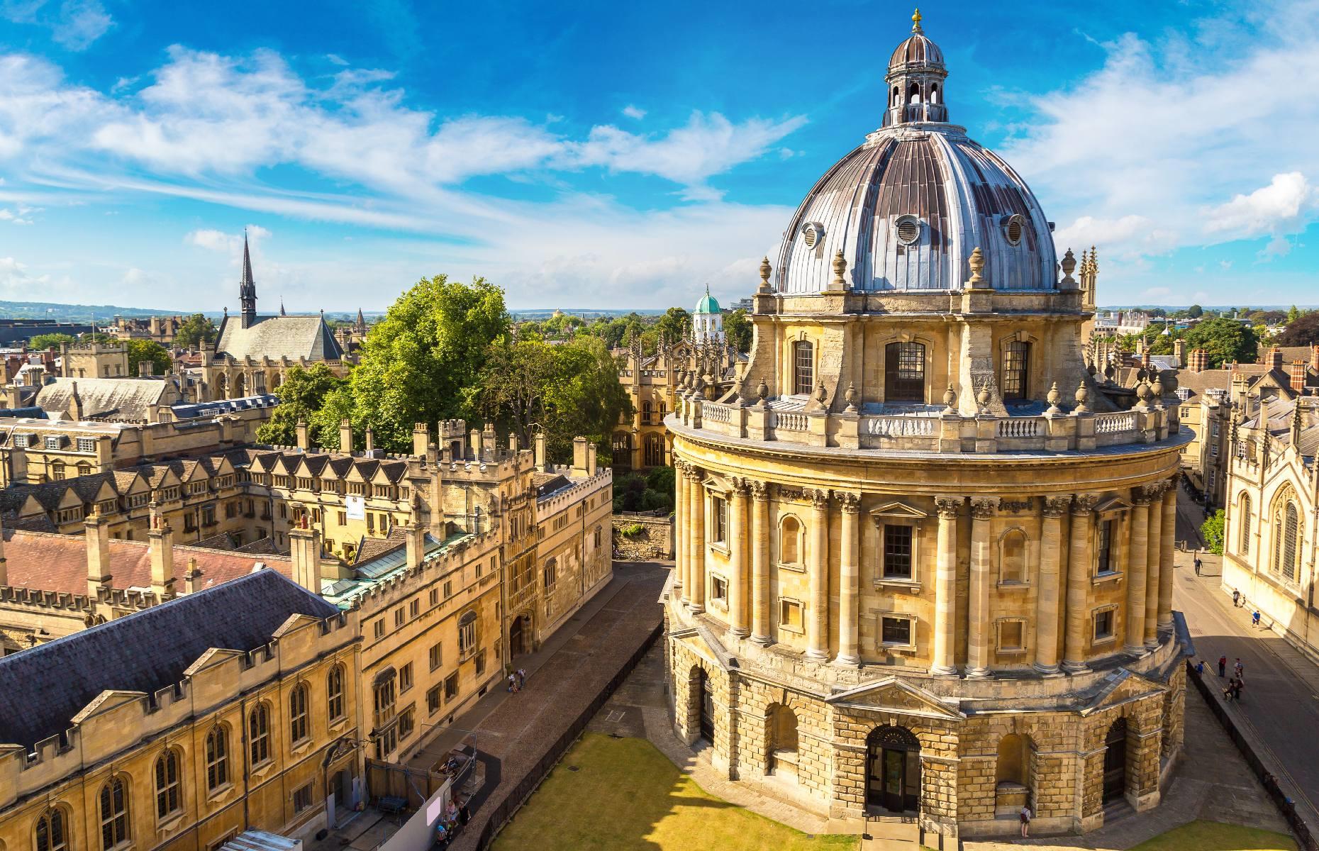 <p><a href="http://www.loveexploring.com/news/72568/the-top-things-to-do-in-oxford-attractions">Oxford</a> is a city hailed for its beautiful historic buildings, but none are quite like the striking dome-shaped building of Radcliffe Camera. Built between 1737 and 1749, it was designed by architect James Gibbs as a new scientific library and was the first circular library in England. The building was named after the royal physician Dr John Radcliffe and ‘camera’ which translates to ‘chamber’ in Latin. Considered ‘the heart of Oxford’, Radcliffe Camera is now the main reading room of the Bodleian Library and is one of the city’s most beautiful buildings.</p>