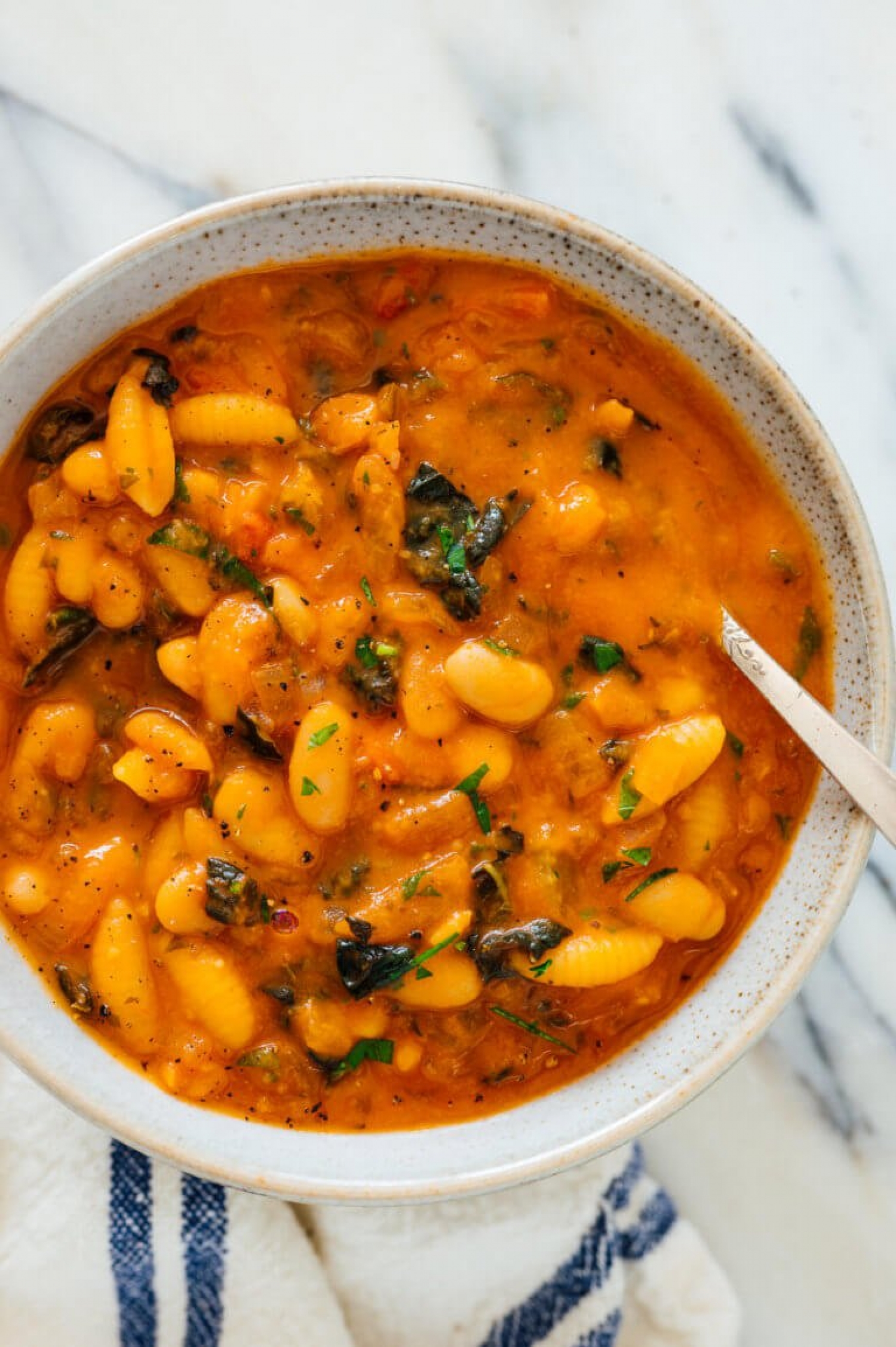<p>You might have already tried this classic Italian soup at your local spot (or Olive Garden), but it's totally easy to make at home with canned white beans. <a href="https://cookieandkate.com/pasta-e-fagioli-recipe/" rel="noopener">This recipe</a> is ready in just one hour and makes plenty for big families or for smaller ones with leftovers.</p>