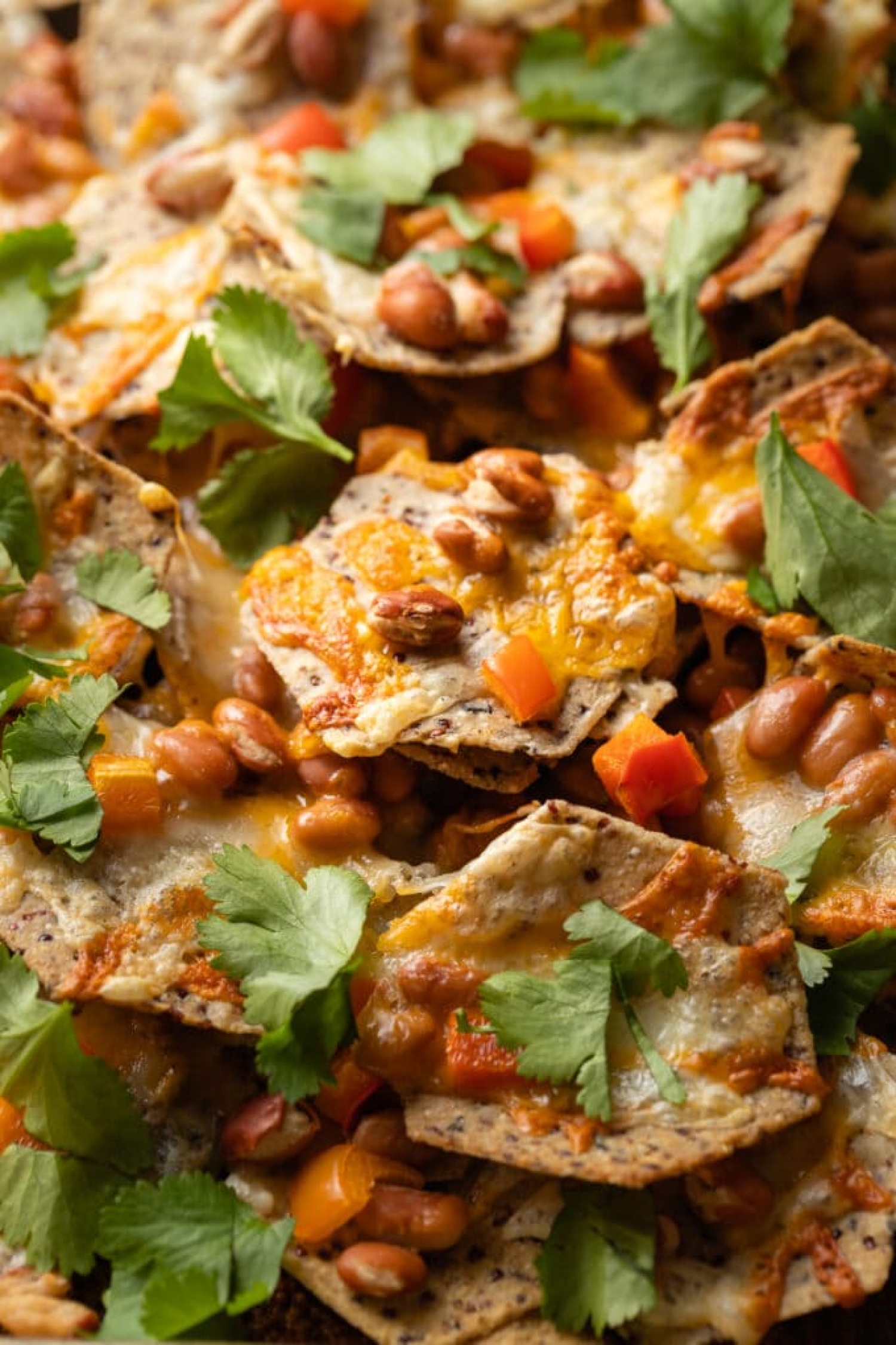 <p>Creamy pinto beans provide the protein in <a href="https://www.nourish-and-fete.com/pinto-bean-nachos/" rel="noopener">this ultra-simple recipe</a> for vegetarian nachos. With just 5 extra ingredients, plus whatever toppings you prefer, it's a great snack for game day or any time you don't really feel like cooking.</p>