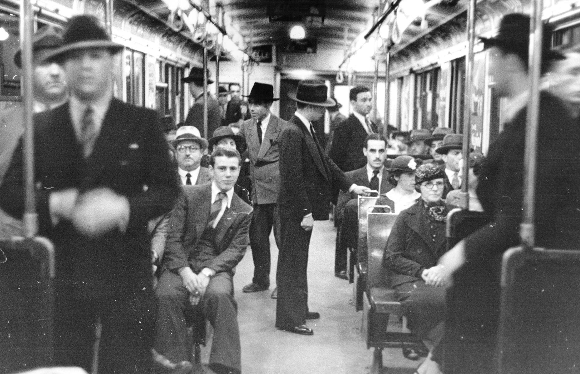 Buenos Aires' metro system is the oldest in South America. Ideas for an underground train network in the city were first floated in the 19th century and it eventually began operation in 1913, joining up landmark sites like Plaza de Mayo and Plaza Miserere. Passengers are pictured here in a metro car circa 1938.