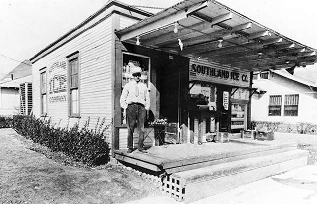 a person standing in front of a building