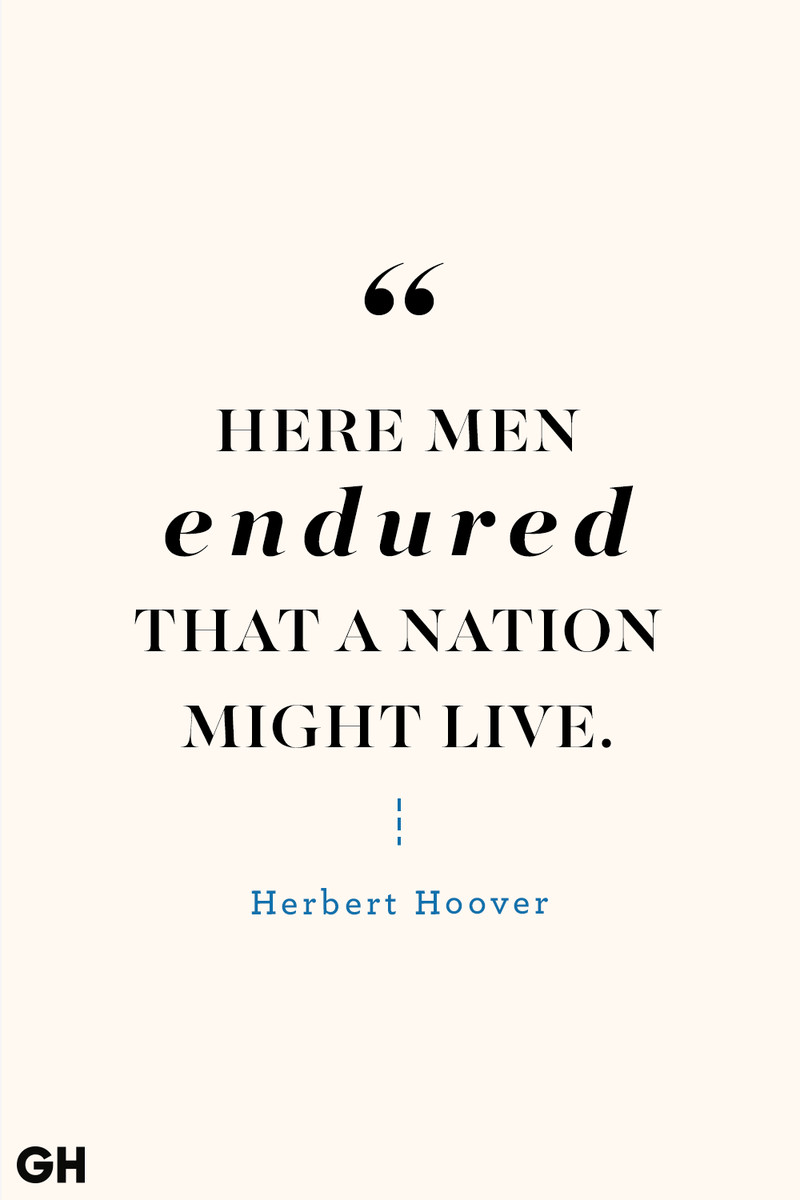 <p>Here men endured that a nation might live.</p>