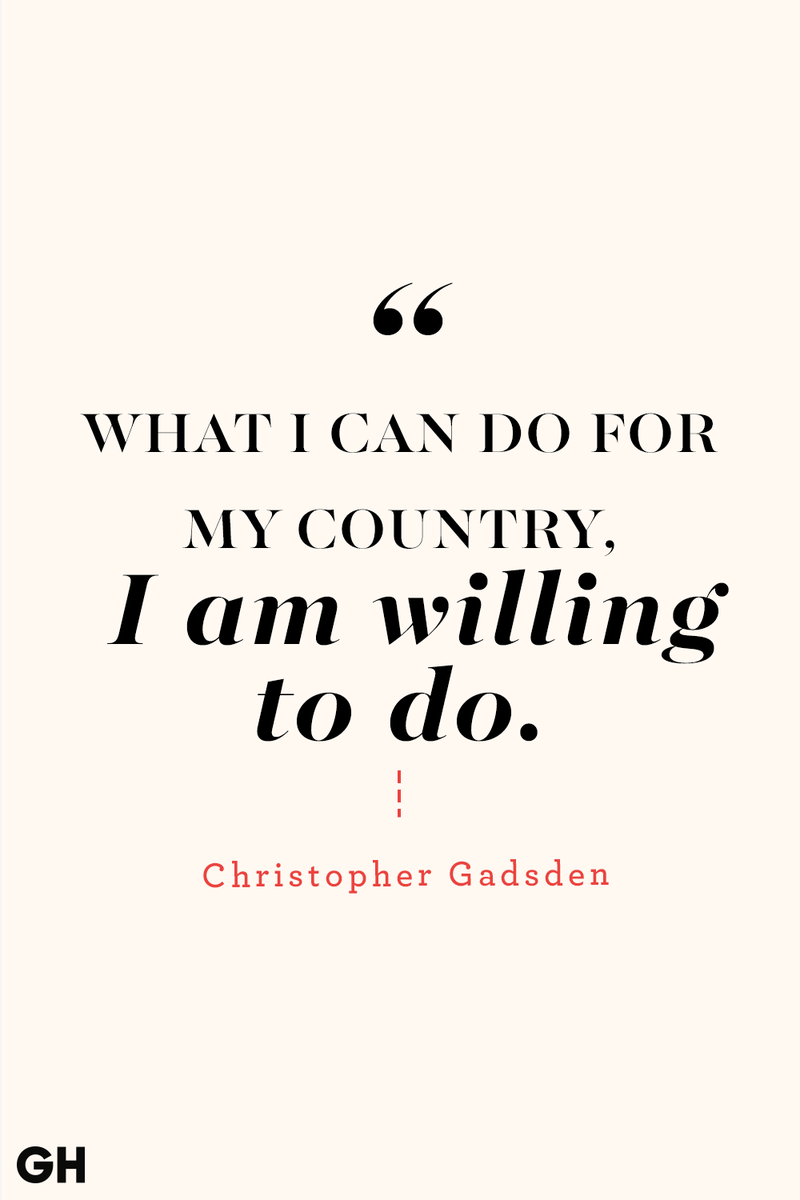 <p>What I can do for my country, I am willing to do.</p>