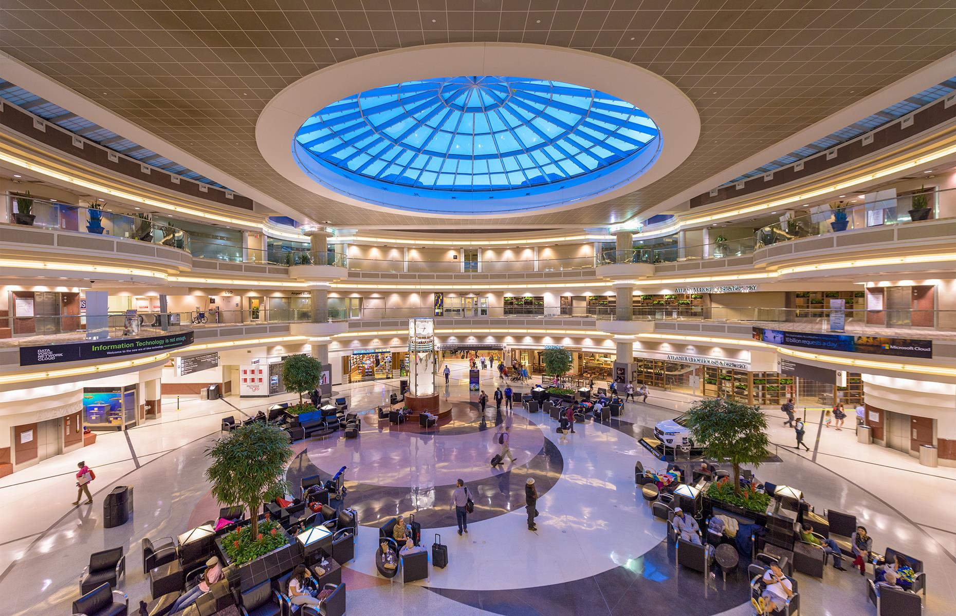 <p>Officially the <a href="https://www.foxnews.com/travel/atlanta-loses-busiest-airport-ranking-covid">second busiest airport in the world in 2020</a>, Hartsfield-Jackson Atlanta moved a whopping 110 million passengers through its seven concourses in 2019, although that figure decreased by 61.2% last year due to the pandemic. Despite this, its efficiency means it scores higher (787) than average for mega airports (780). It's a major hub for international flights connecting to regional destinations across the US.</p>