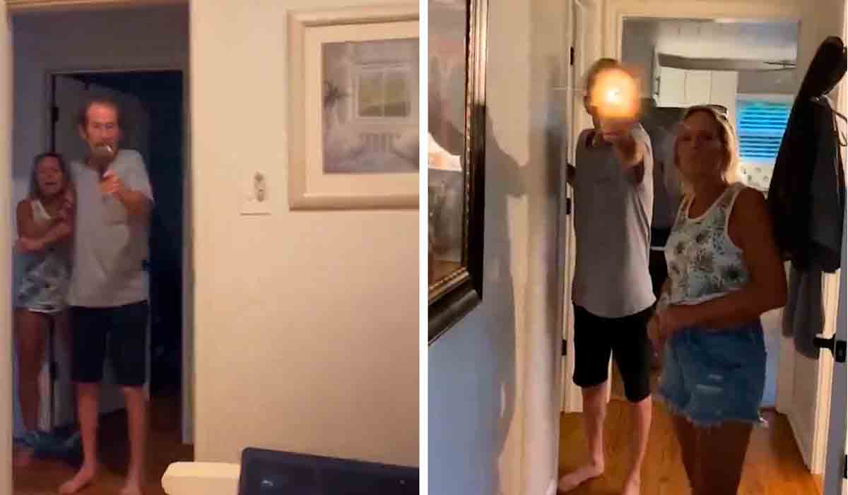 video: jongen filmt moment waarop de partner van zijn moeder op hem schiet