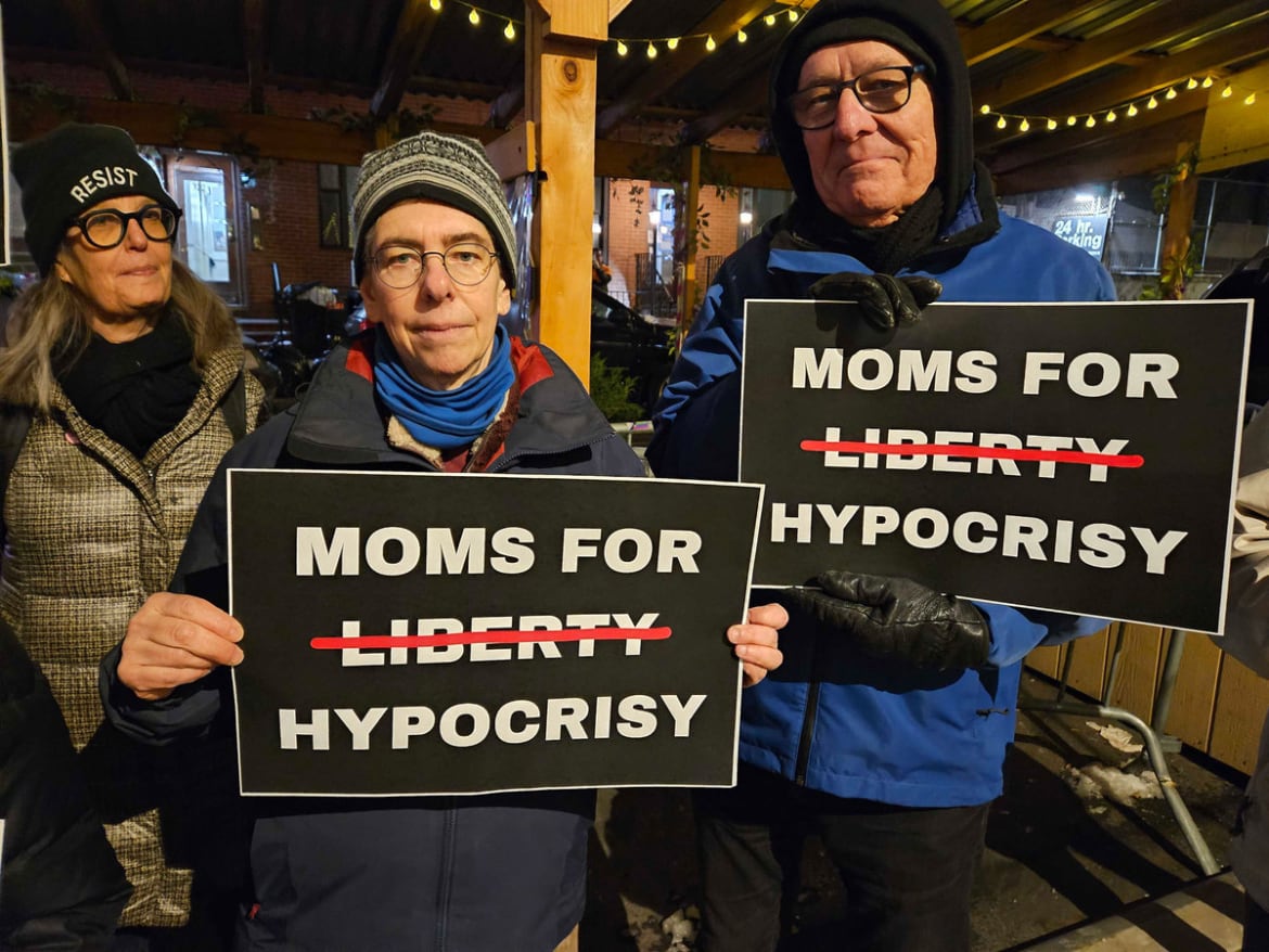 moms for liberty mobbed by protesters during nyc ‘town hall’