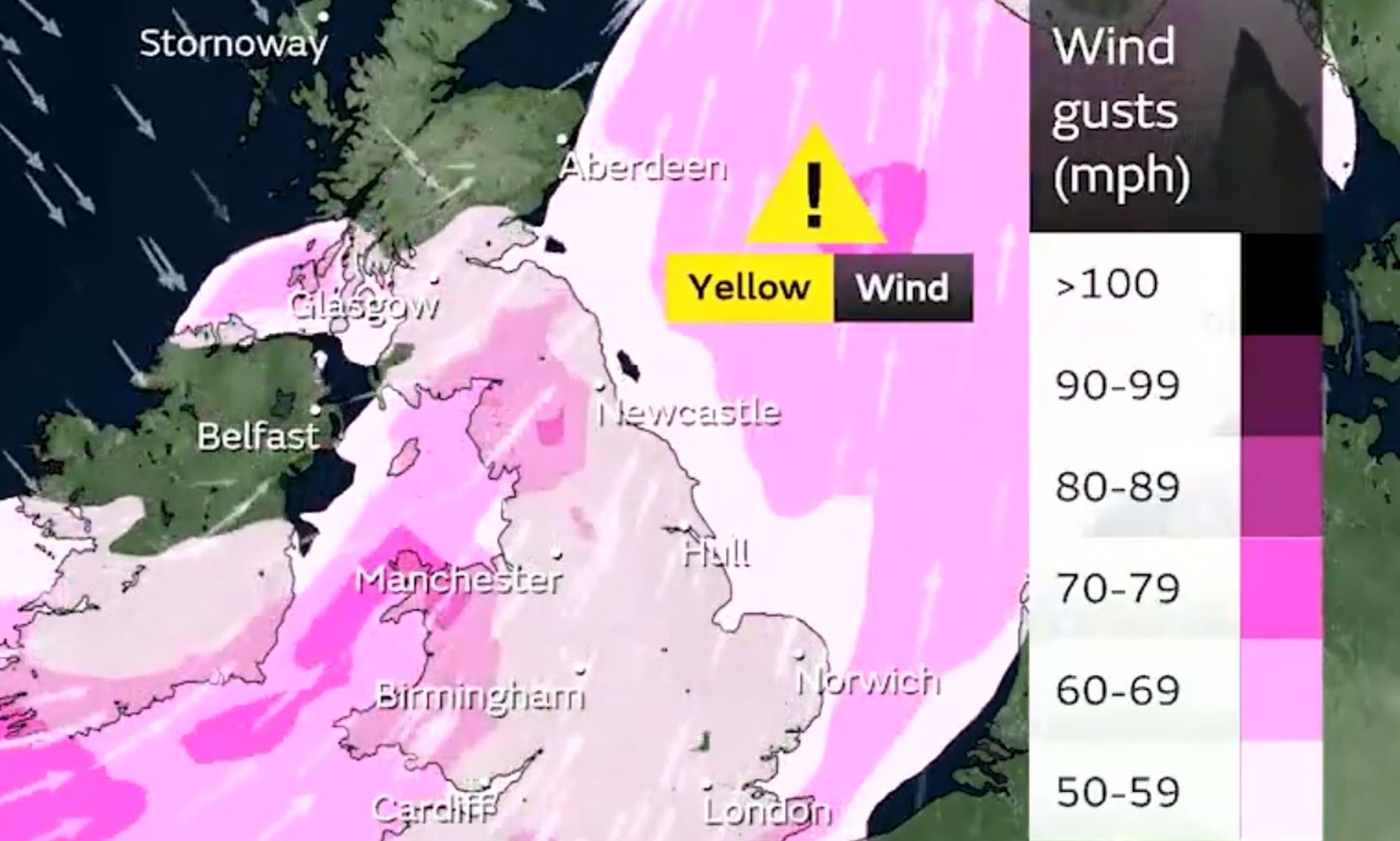 Britain Braces For Storm Isha: Met Office Places Entire Country Under ...