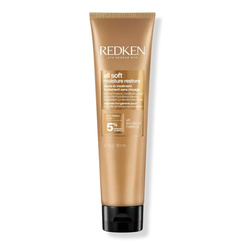 <p><strong>Why It's Worth It:</strong> The Redken All Soft Moisture Restore Leave-In Treatment is a 2023 <em>Allure</em> Best of Beauty Award winner that blew all of our testers away for its hyaluronic acid-powered formulation. This prticular molecule is popular in skin and hair treatments for its ability to attract water, hydrating and plumping frizzy, unruly hairs in the process.</p> <p><strong>Editor Tip:</strong> Our editors also love that this is a multi-tasking product. It detangles, defrizzes, and protects against humidity and heat damage at up to 450 degrees Fahrenheit.</p> <p><strong>Key Ingredients:</strong> Hyaluronic acid, argan oil | <strong>Who It's For:</strong> Anyone on the lookout for a multi-tasking award winner.</p> $29, Amazon. <a href="https://www.amazon.com/REDKEN-Moisture-Treatment-Hyaluronic-Protection/dp/B0B64RSCCV?">Get it now!</a><p>Get your daily dose of beauty tips, tricks, and product recommendations sent straight to your inbox.</p><a href="https://www.allure.com/newsletter/subscribe?sourceCode=msnsend">Sign Up Now</a>
