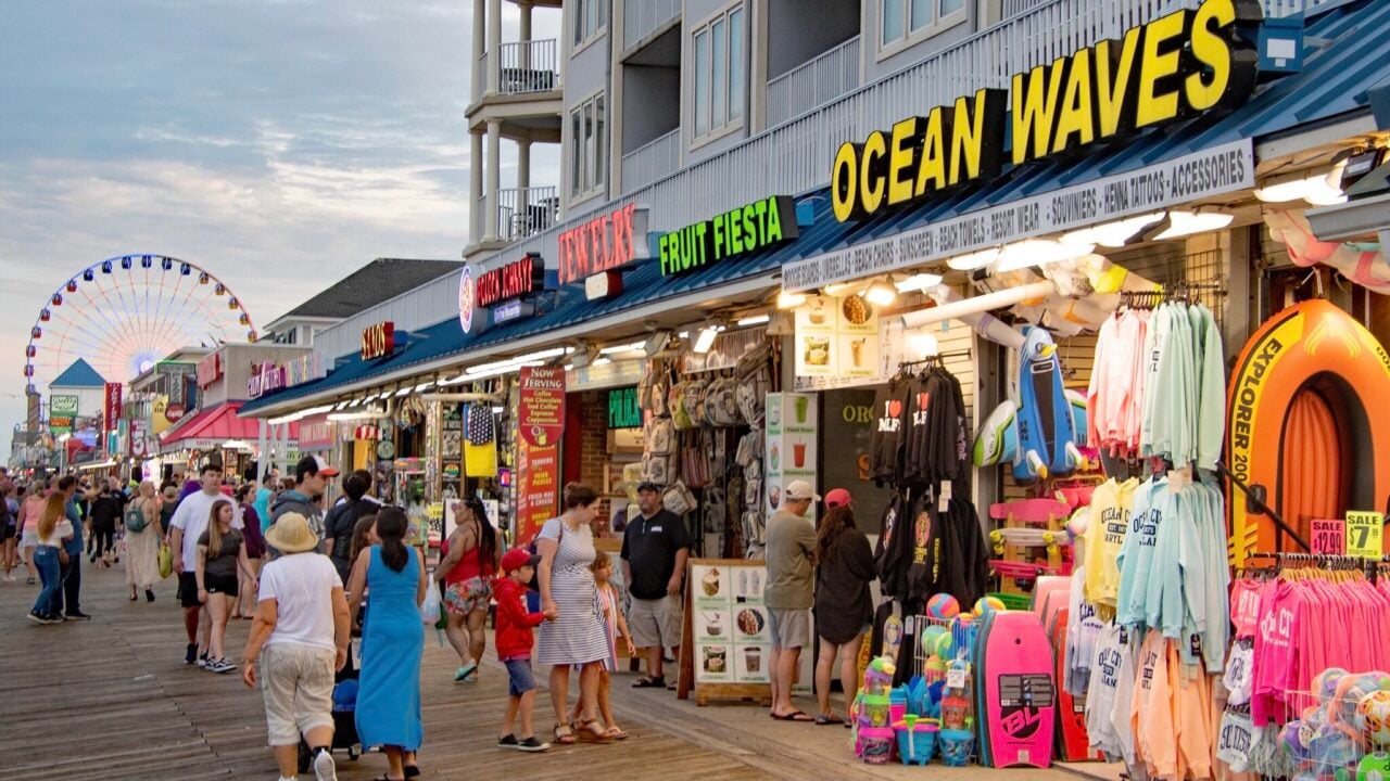 <p>Dating back to 1902, the <a href="https://www.ococean.com/things-to-do/attractions/boardwalk/" rel="noopener">Ocean City Boardwalk</a> offers nostalgic fun you’ll love. It’s three miles of a wooden walkway with oceanfront views that offer family-friendly activities, restaurants, and shops. If you’re a sucker for snacks, the boardwalk has snack vendors that have been serving up staples for many generations. Grab the famous Fisher’s Popcorn and then ride on the carousel. You’re sure to feel like a kid again.</p>