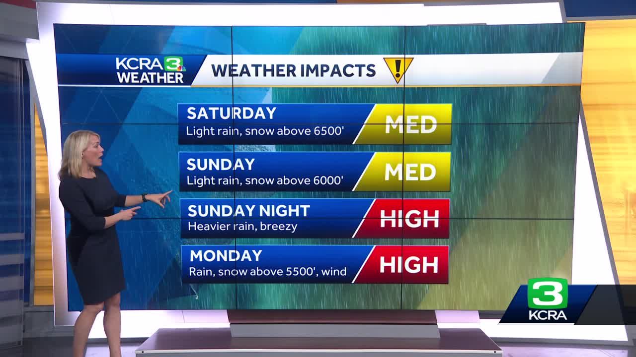 Northern California Forecast: Timeline For 2 Waves Of Rain And Snow ...