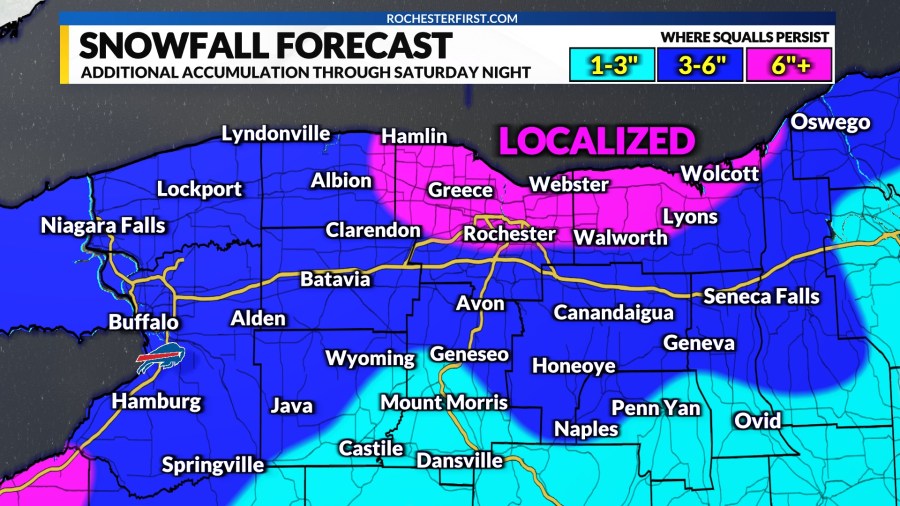 Weather Forecast: Accumulating Snow In Rochester And Monroe County