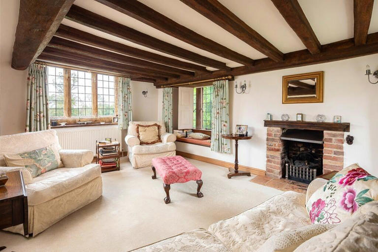Look inside 'charming' Northamptonshire stone cottage with five acres ...