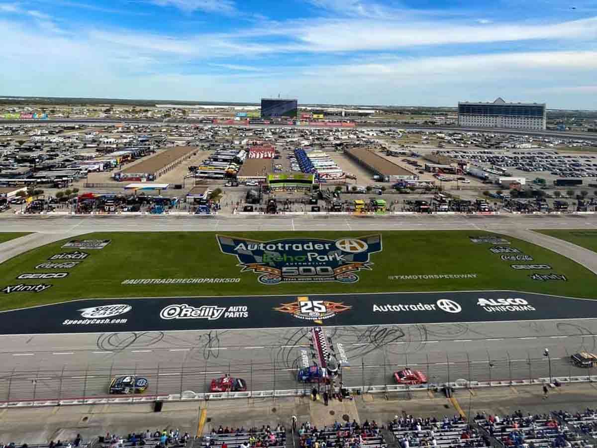 <p><strong>Around 35 Minutes From Dallas</strong></p>  <p>Texas Motor Speedway is currently the fastest track on the NASCAR circuit, with speeds reaching 200 mph. Texas Motor Speedway, nicknamed "The Great American Speedway," contains 144 luxury suites, as well as the Lone Star, a members-only speedway club with a restaurant, gym center, and the Time Warner Cable Broadcast Center.</p>  <p>In addition to an Indy Racing League-IndyCar Series race, the stadium hosts two NASCAR Sprint Cup Series, Nationwide Series, and Camping World Truck Series races each year. Adult tickets are $49 and $10 for children’s tickets.</p>