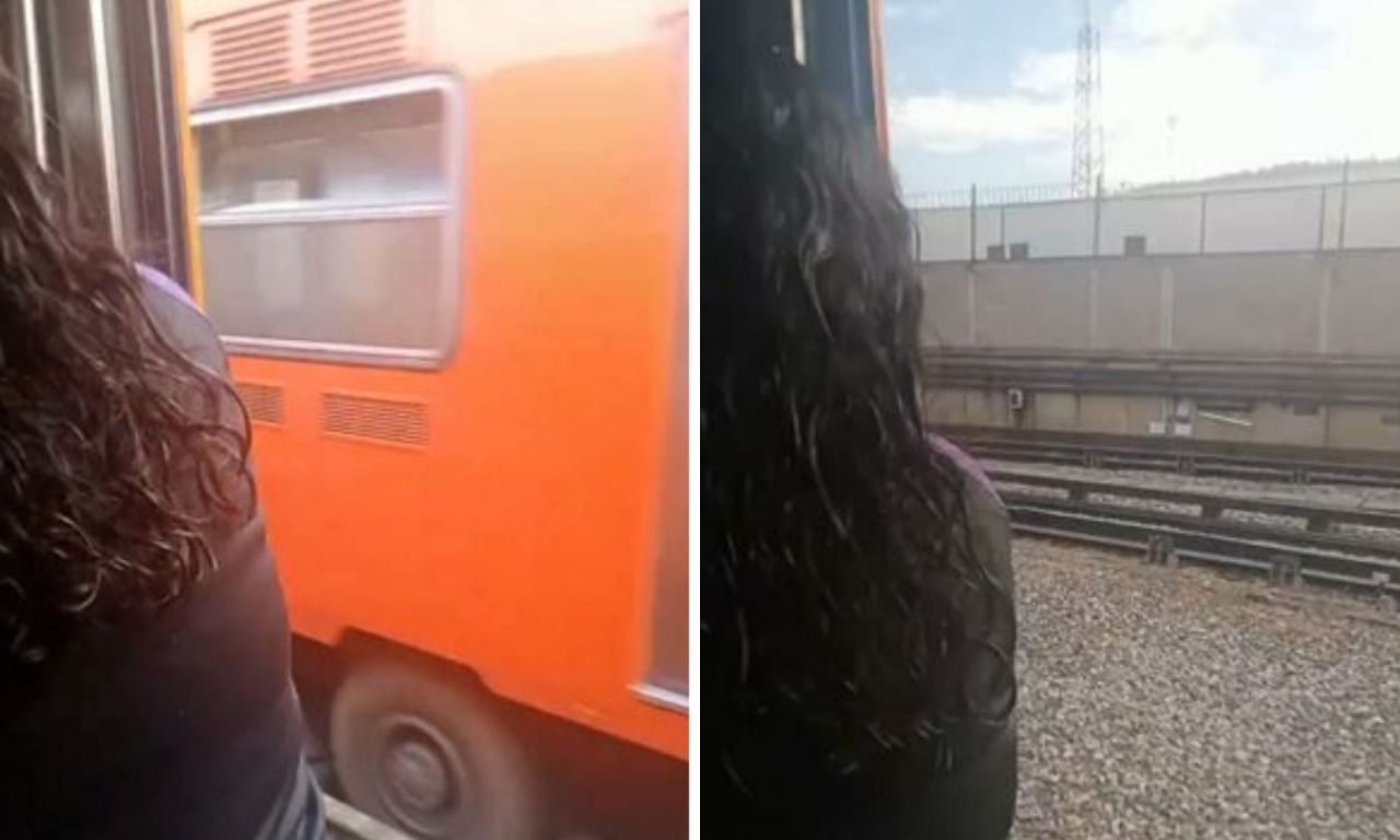 ‘no empujen’: tren de la línea 3 en indios verdes circular con las puertas abiertas en el metro cdmx
