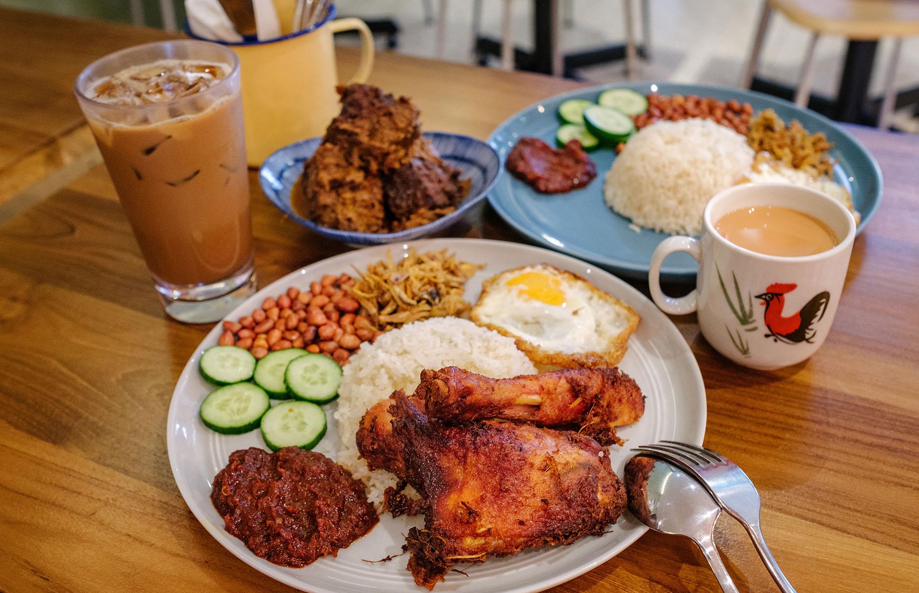<p>If you fancy trying the nation’s favourite dish nasi lemak in smart surroundings, head to the Coconut Club on Beach Road. The fragrant rice cooked in coconut milk and pandan leaves, accompanied by side dishes such as roasted nuts, anchovies, fried egg, cucumber and a spoonful of sambal (chilli paste), is superb. Order the Ayam Goreng Berempah (fried chicken in a specialty hot sauce) too. Save room for ice cream at Birds of Paradise Gelato Boutique a few doors down, where the unique botanical flavours are irresistible.</p>