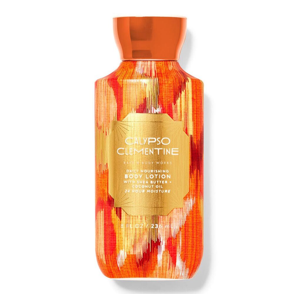 <p><strong>$15.95</strong></p><p><a href="https://go.redirectingat.com?id=74968X1553576&url=https%3A%2F%2Fwww.bathandbodyworks.com%2Fp%2Fcalypso-clementine-body-lotion-026768758.html&sref=https%3A%2F%2Fwww.bestproducts.com%2Fbeauty%2Fg24750849%2Fbath-and-body-works-scents-ranked%2F">Shop Now</a></p><p>This citrusy scent will provide a refreshing escape from the mundane tasks in life thanks to its notes of clementine, neroli nectar, and coastal woods. You'll feel freshened up with this light, neutral scent.</p>