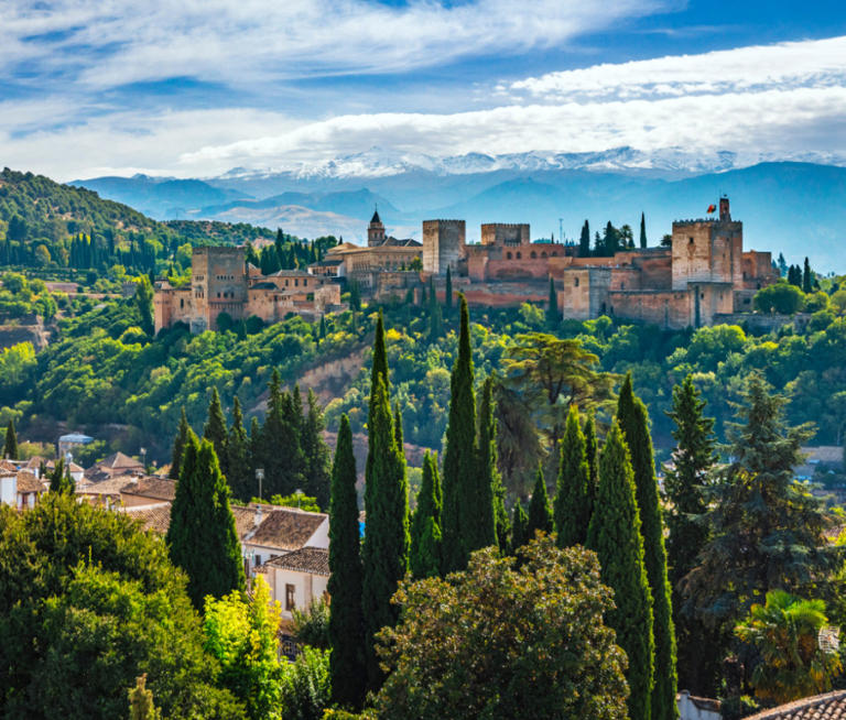 Dating back to the 13th century, Granada's Alhambra remains one of the world's great palatial monuments and architectural feats. Gonzalo Azumendi/Getty Images
