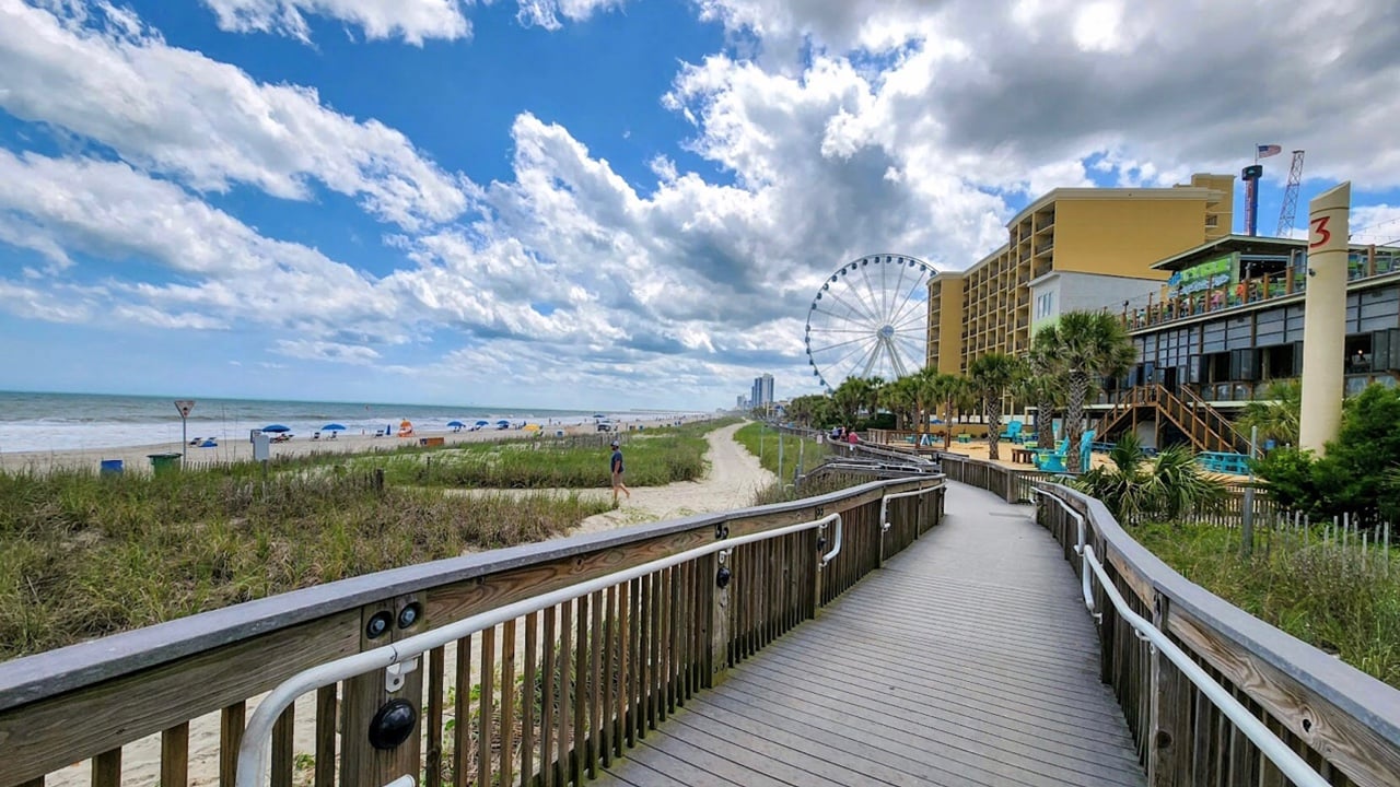 <p>One of the original attractions at Myrtle Beach is the 1.2-mile-long Myrtle Beach Boardwalk & Promenade that runs along the beach. With a history dating back to the 1930s, the boardwalk has been entertaining visitors for nearly a century, serving as home for some of the city’s most notable points of interest.</p>