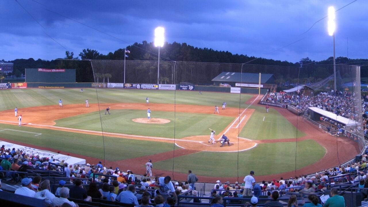 <p>While Myrtle Beach may not be as well-known for its baseball as New York or Boston, that doesn’t necessarily mean a trip to the Myrtle Beach Pelicans’ <a href="https://wealthofgeeks.com/biggest-stadiums-world/" rel="nofollow noopener">stadium</a> isn’t worth it. The Single-A affiliate of the Chicago Cubs, the Pelicans have been delighting fans at the Pelicans Ballpark since 1999, making it a tried-and-true staple of the Grand Stand.</p>