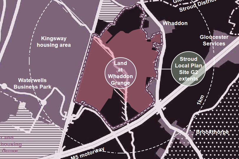 huge plans for 2,550 homes and new schools near m5 on outskirts of gloucester