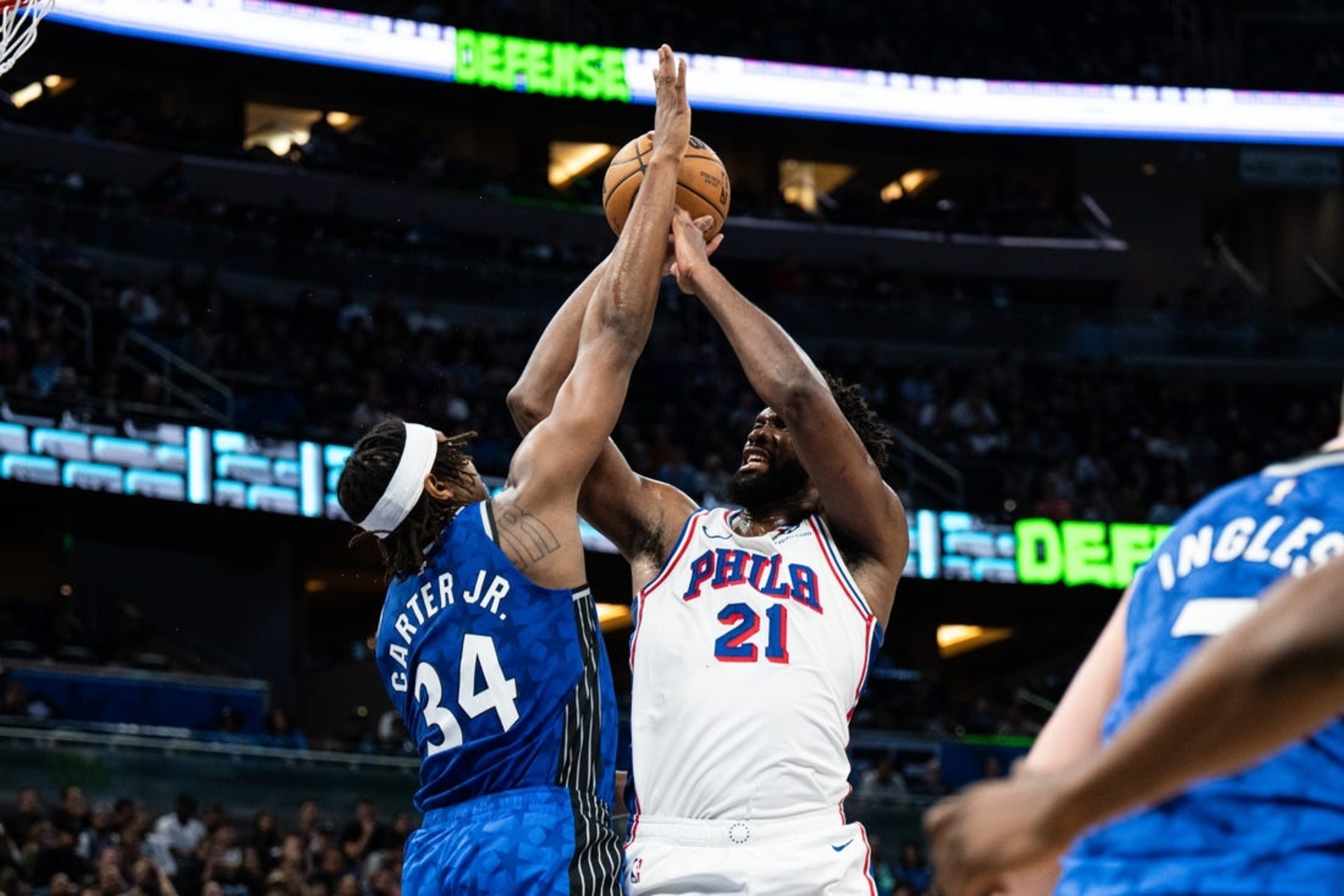 Joel Embiid, 76ers Romp Past Magic