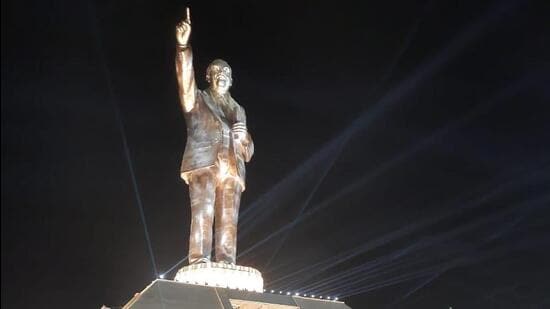 Andhra CM Jagan Reddy Unveils 125ft Tall Ambedkar Statue