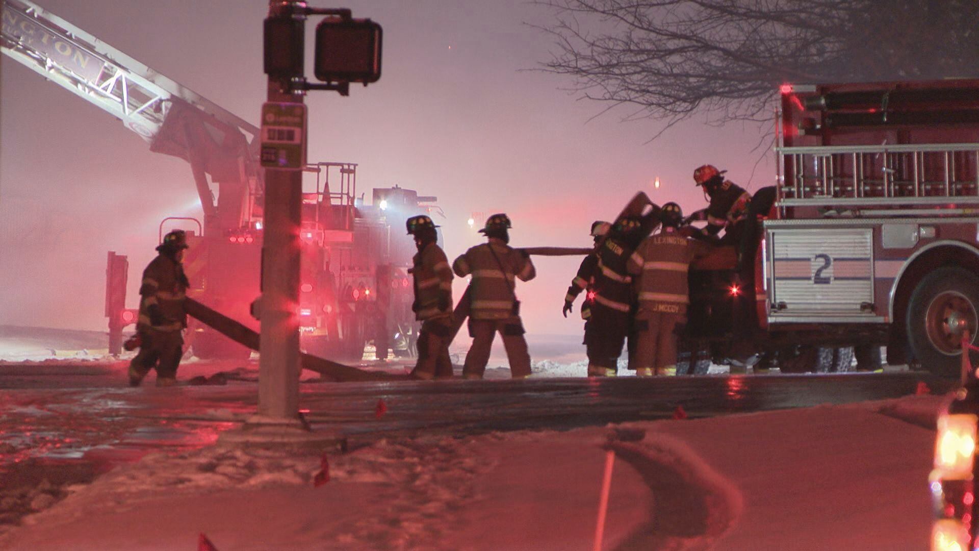 Crews Battling Fire At 84 Lumber In Lexington