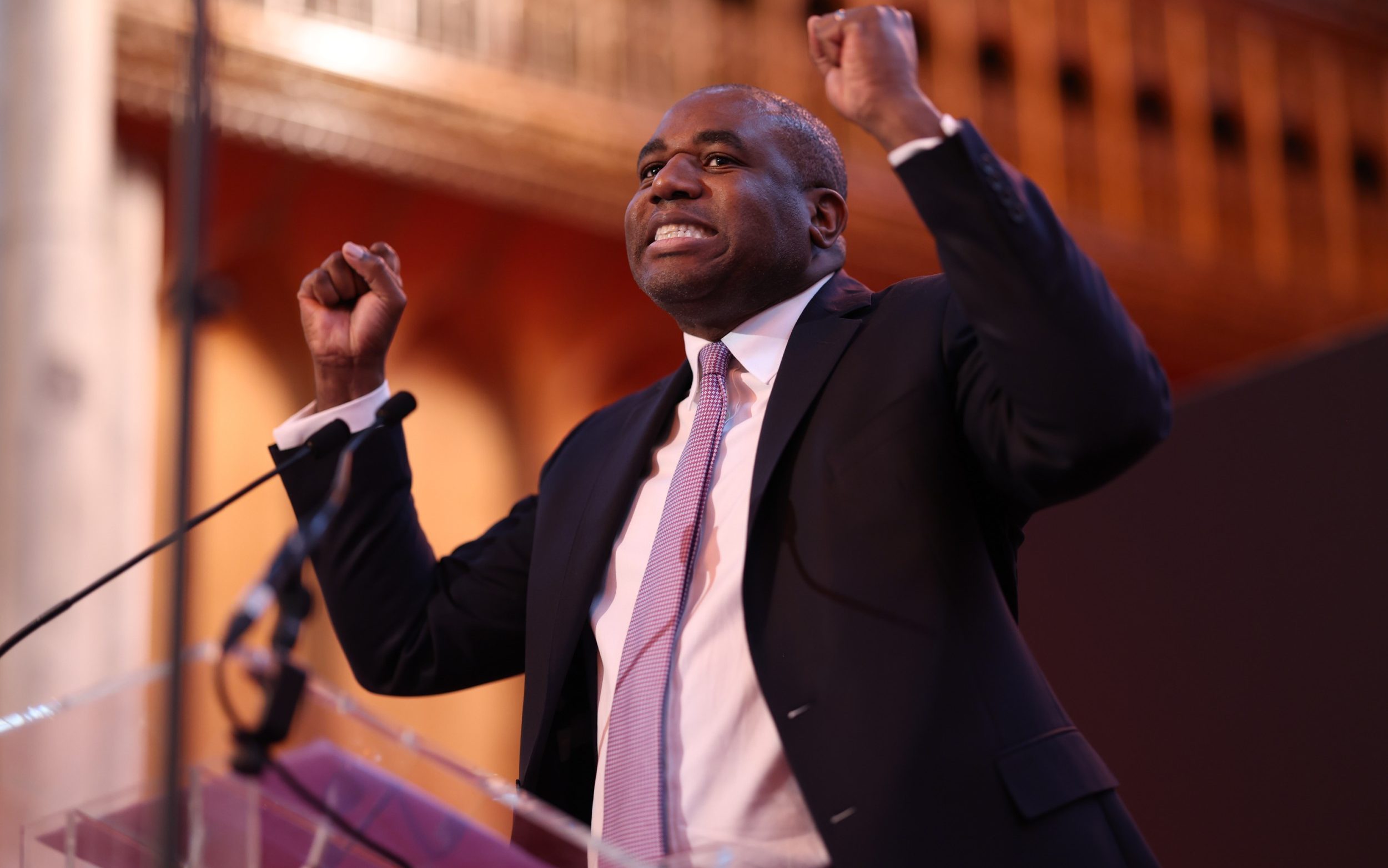 David Lammy Jeered By Pro Palestine Protesters During Speech Setting   BB1gZLmH.img